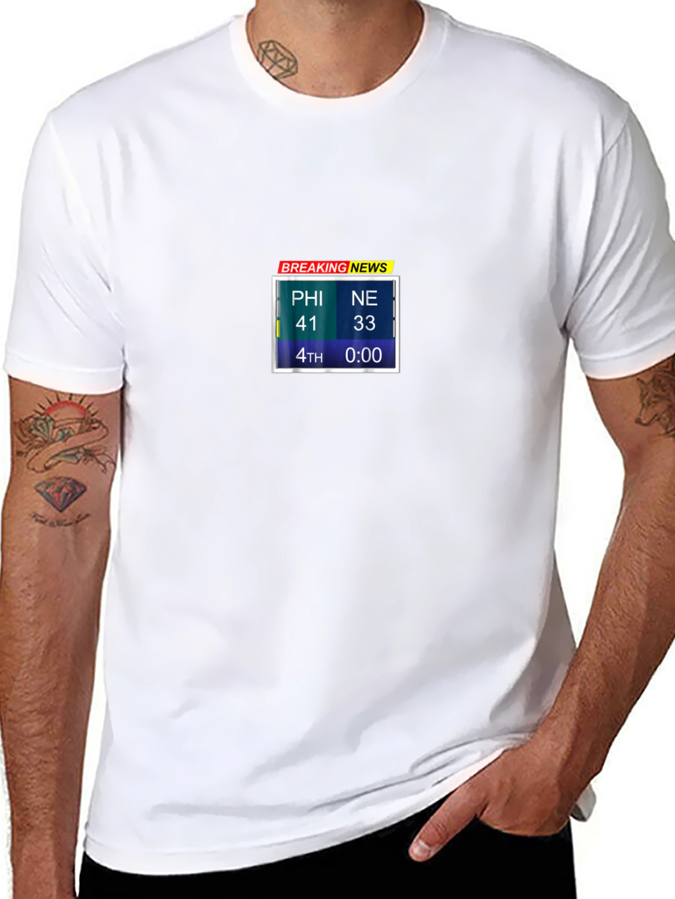 PHI vs NE Breaking News T-Shirt