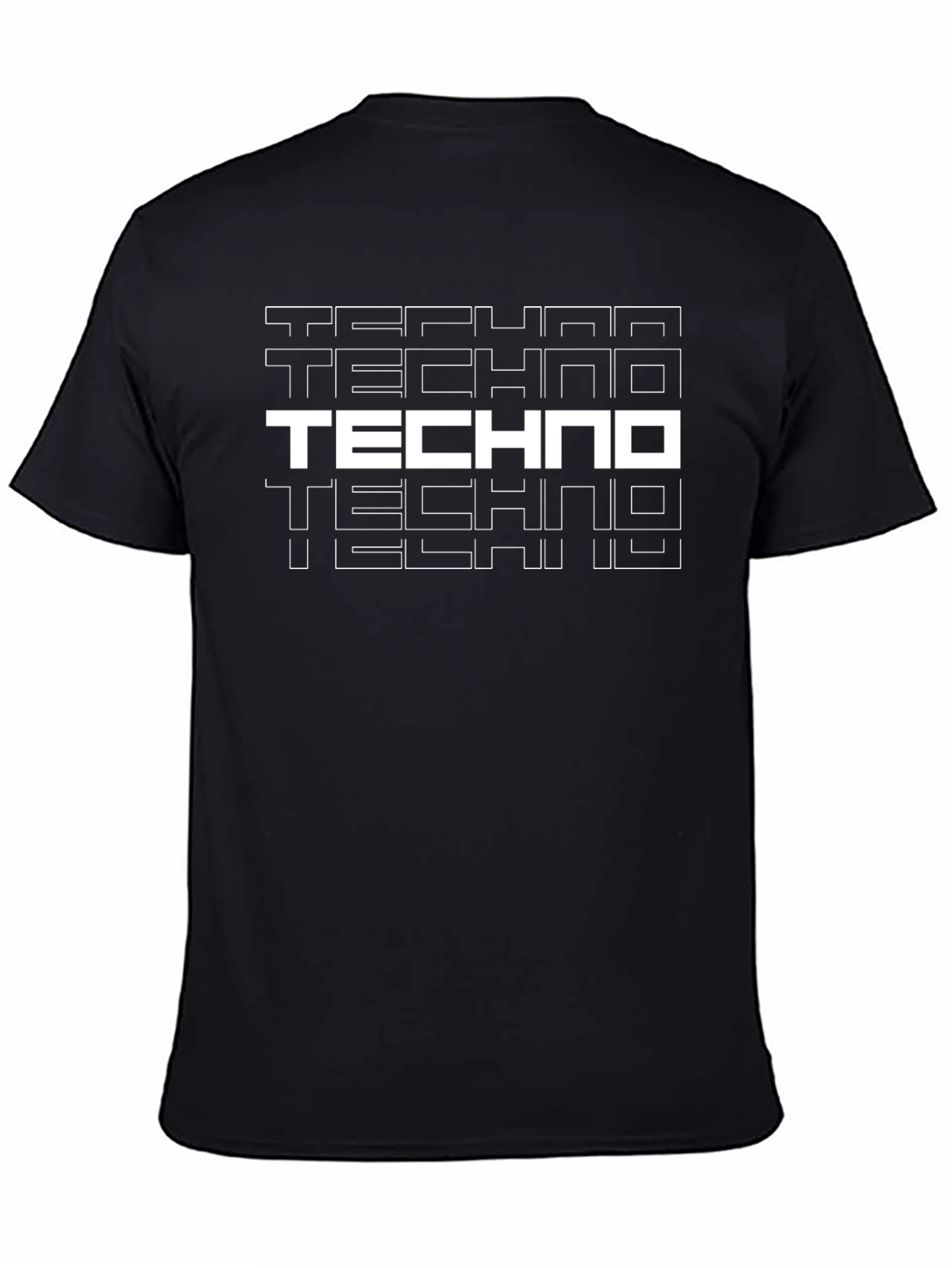 Techno Music T-Shirt - Black Graphic Tee