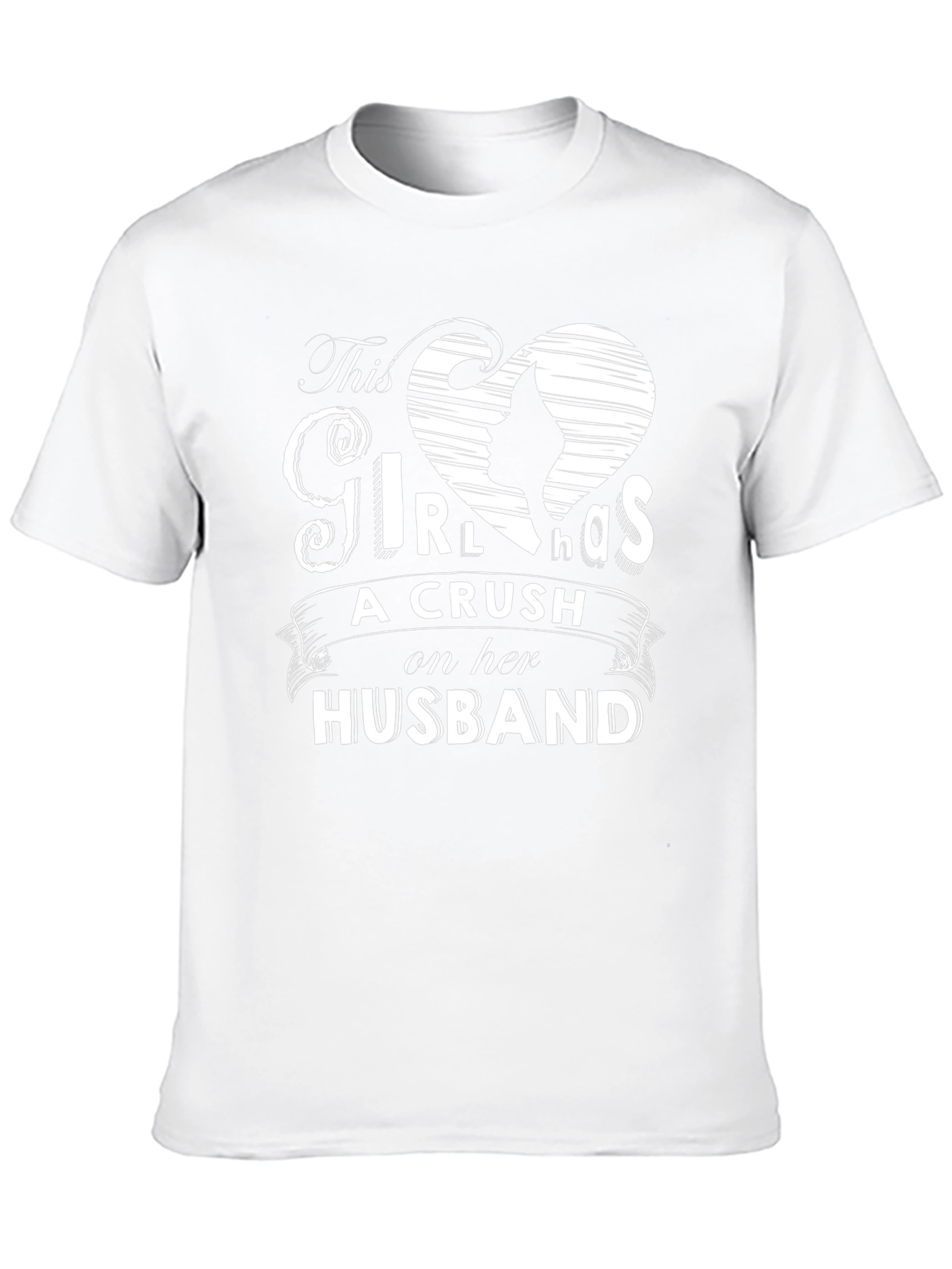 Wife Crush on Husband Graphic T-Shirt - Black