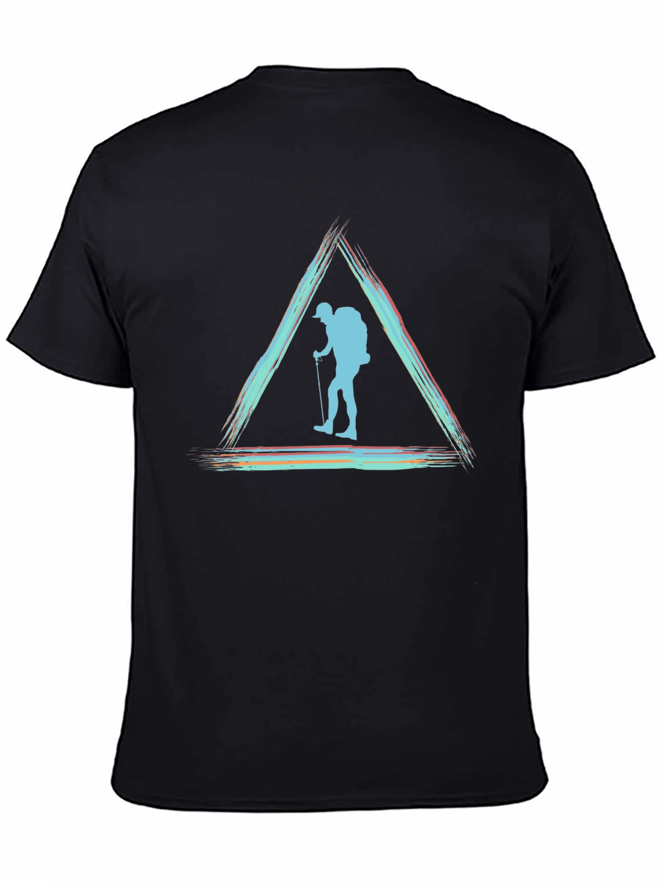 Hiking T-Shirt - Triangle Hiker Design