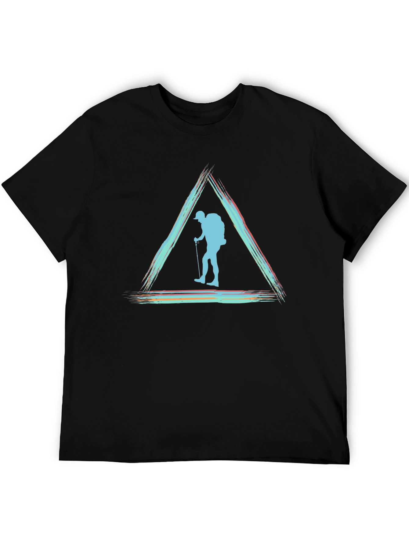 Hiking T-Shirt - Triangle Hiker Design