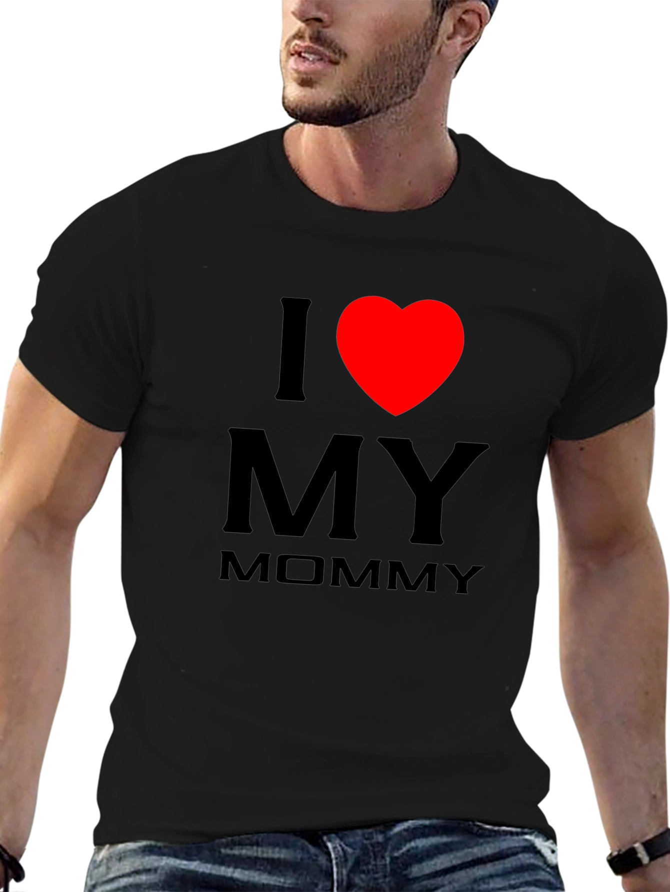 I Love My Mommy Black T-Shirt