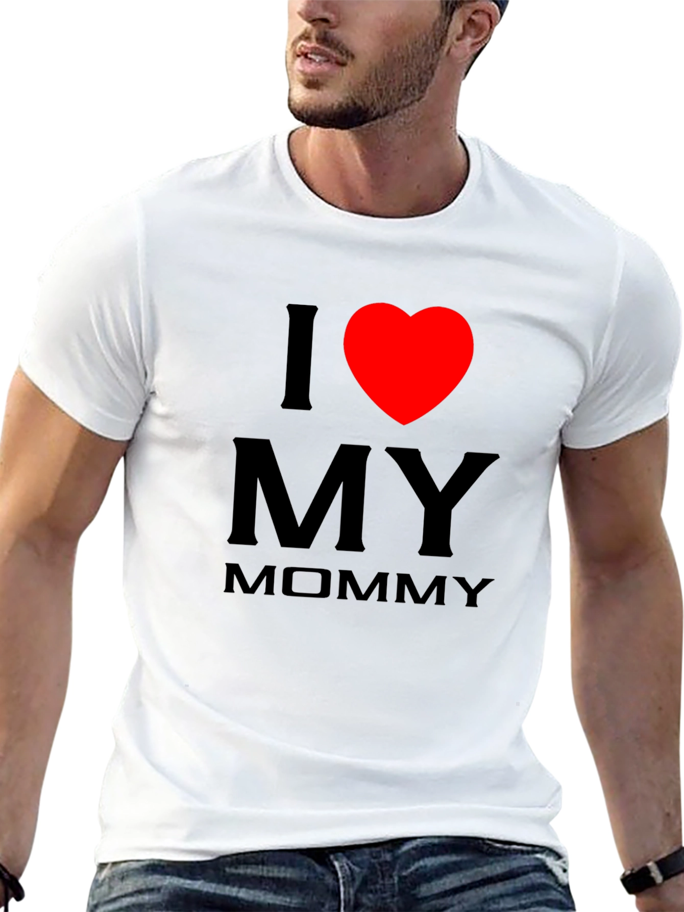 I Love My Mommy Black T-Shirt