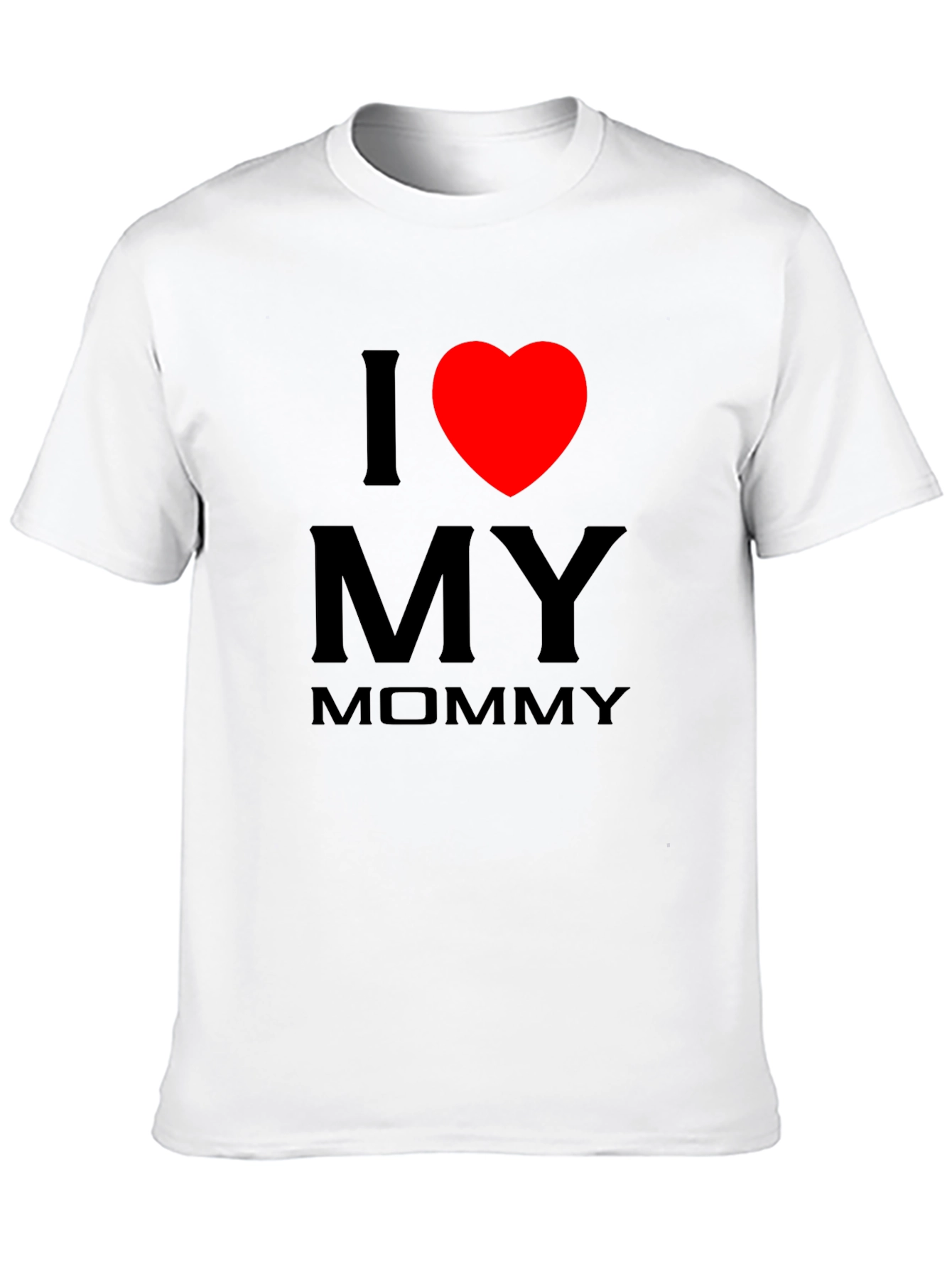I Love My Mommy Black T-Shirt