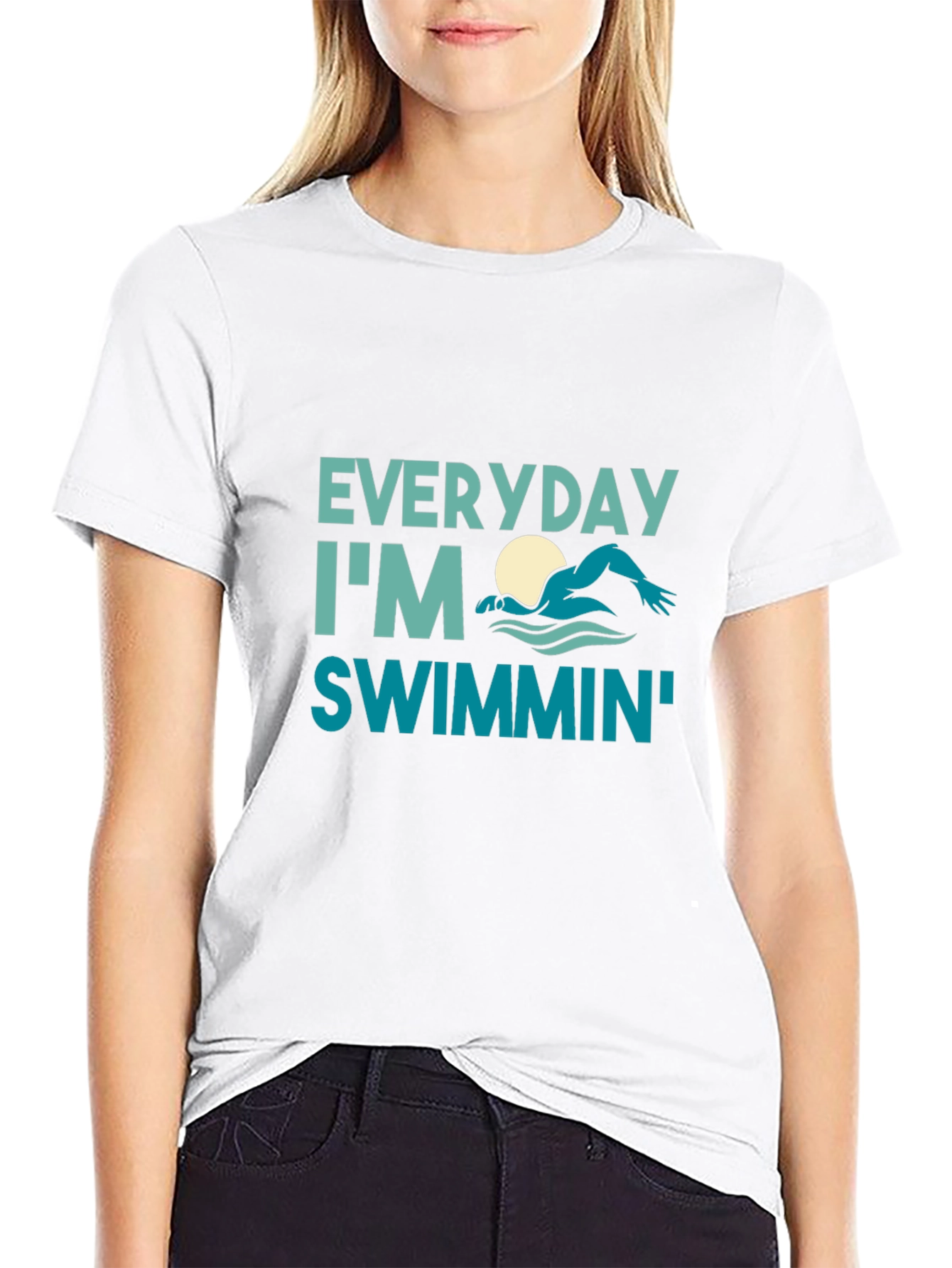 Everyday Im Swimmin Graphic T-Shirt