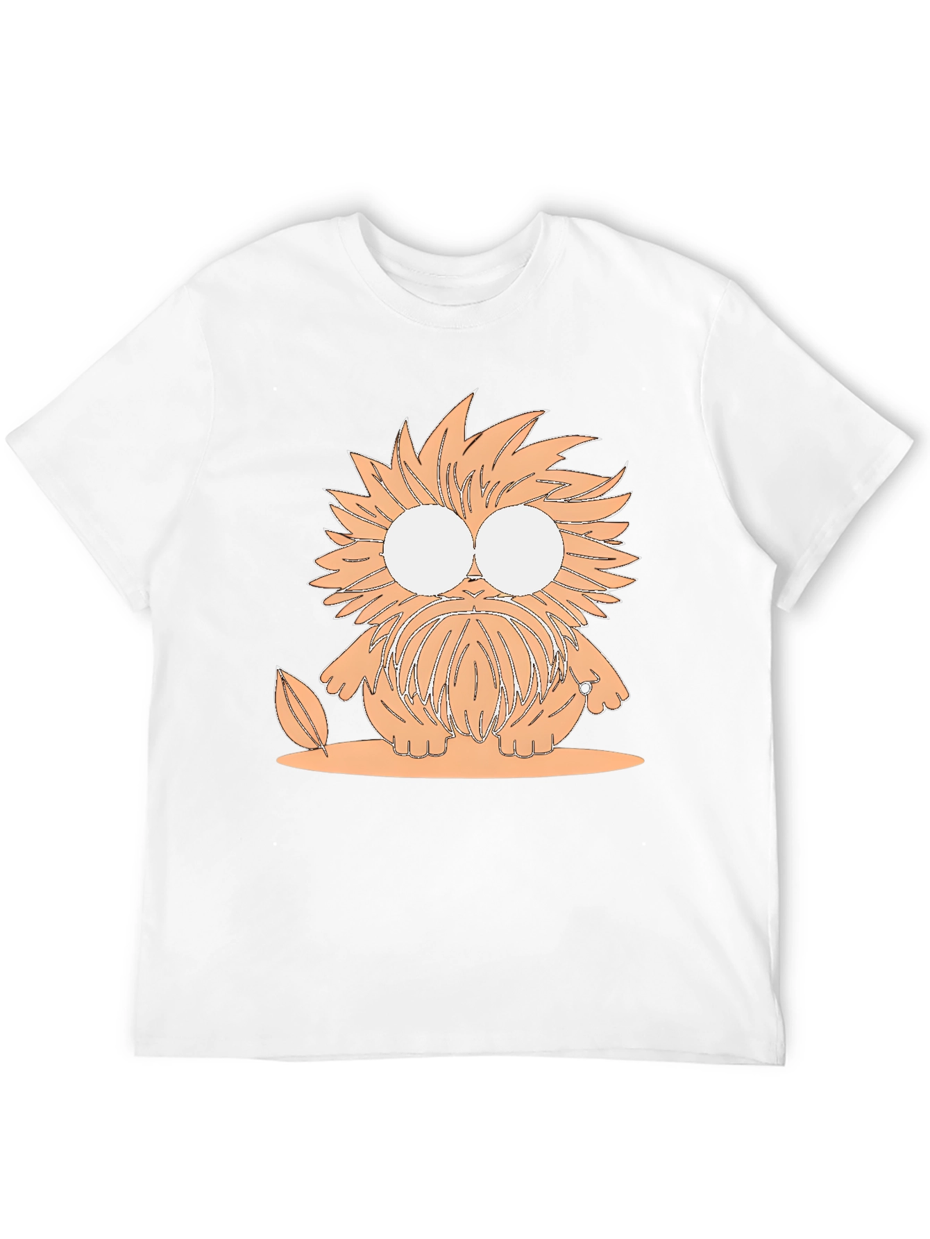 Cartoon Monster Graphic Tee - Unisex Black T-Shirt