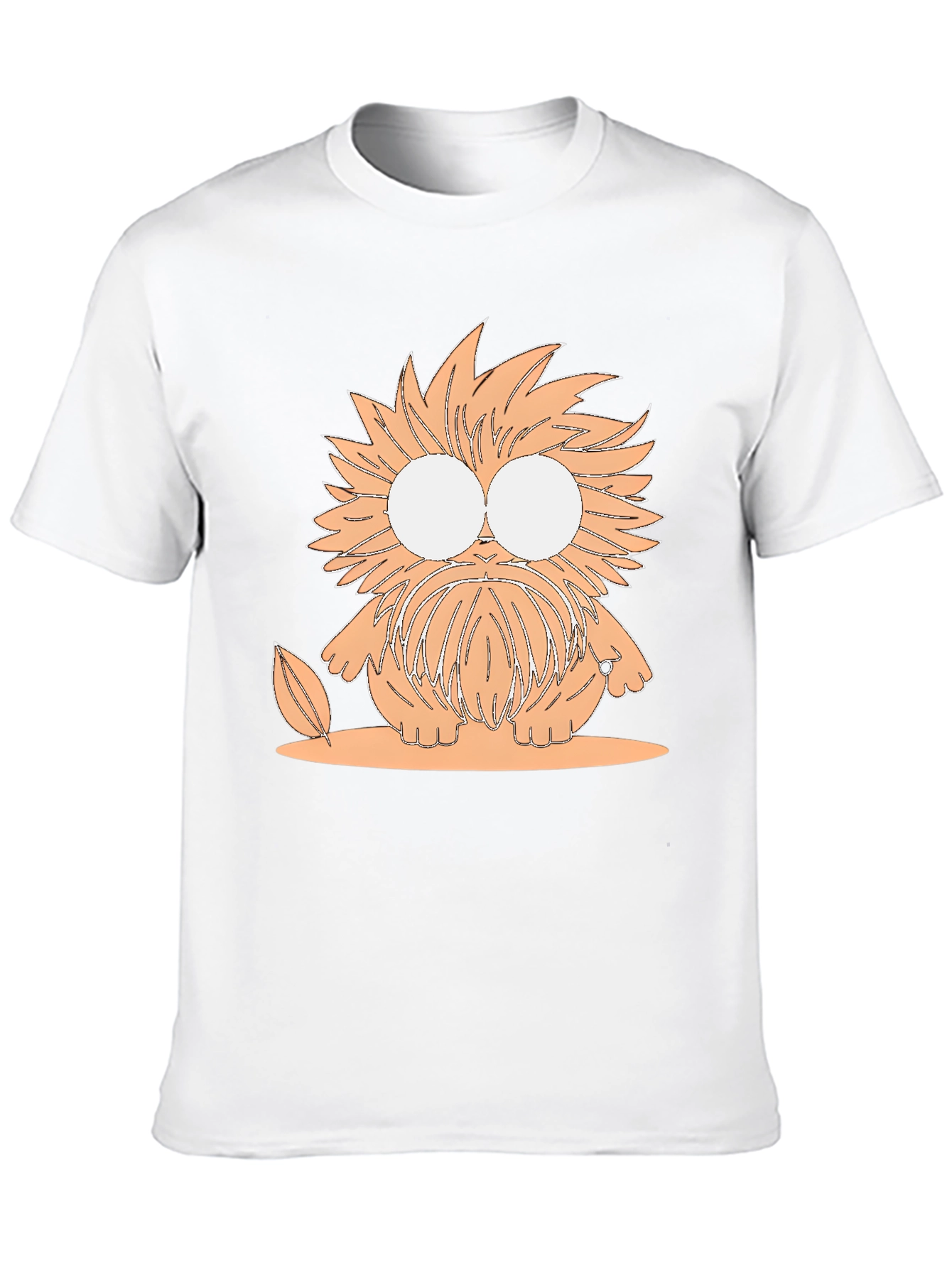 Cartoon Monster Graphic Tee - Unisex Black T-Shirt