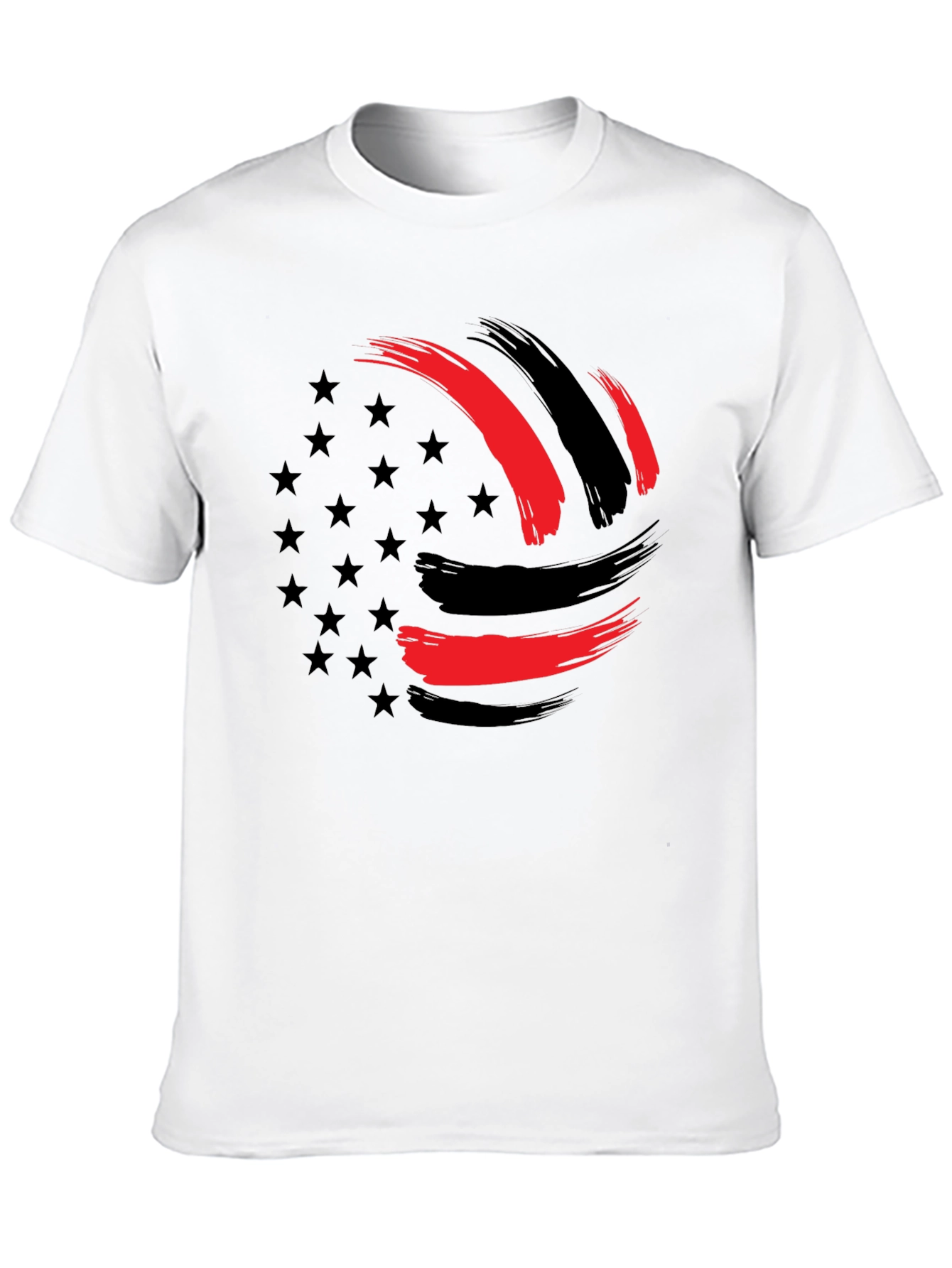 Patriotic Brush Stroke Graphic Tee