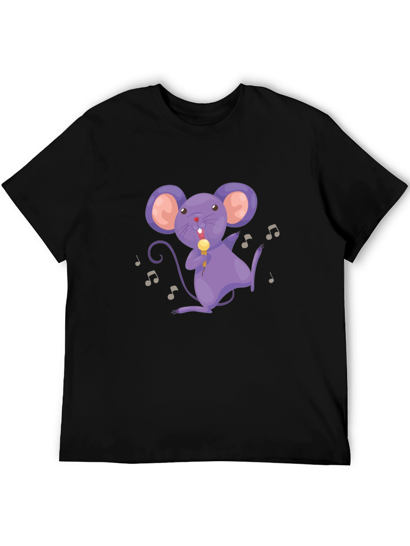 Musical Mouse Black T-Shirt