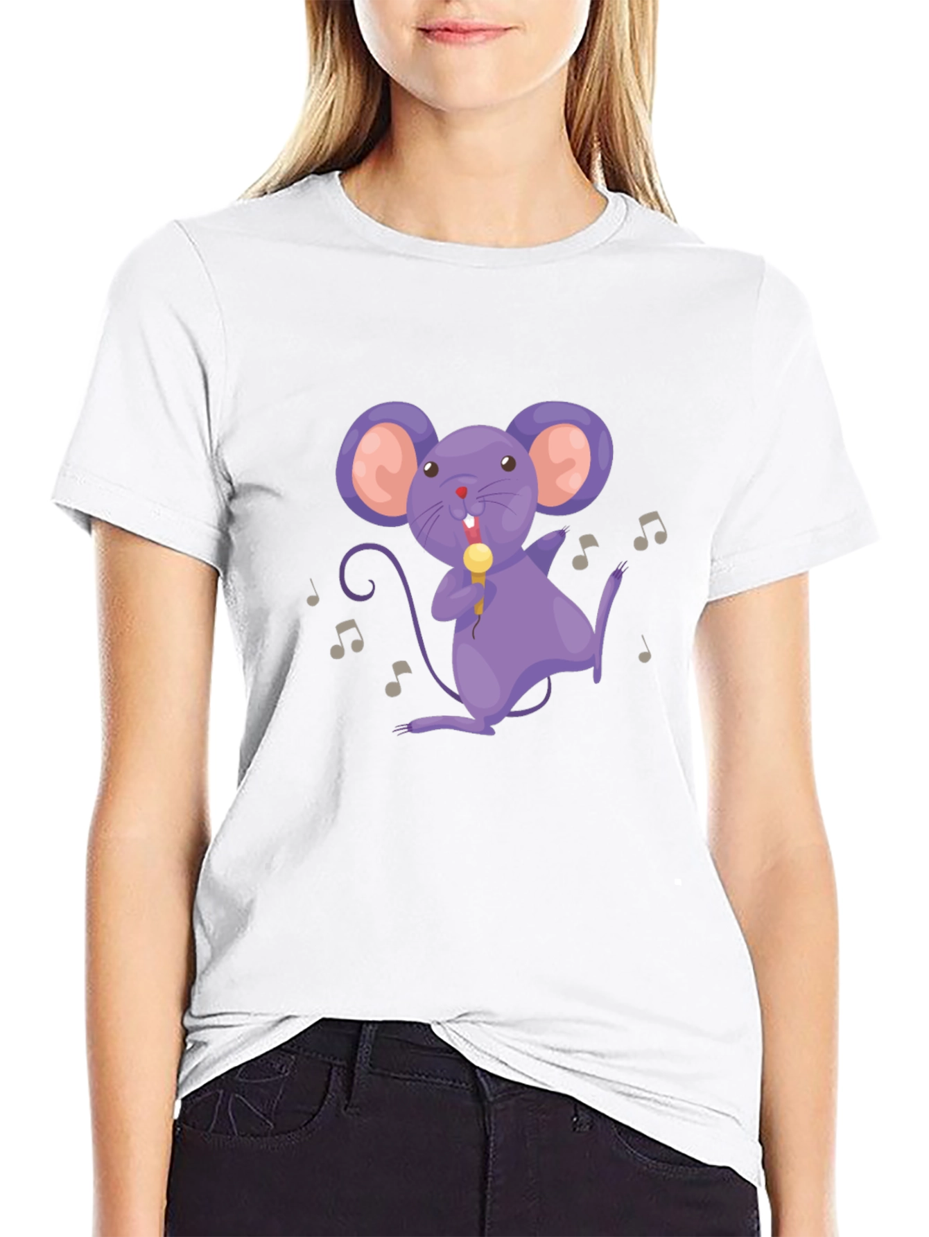 Musical Mouse Black T-Shirt