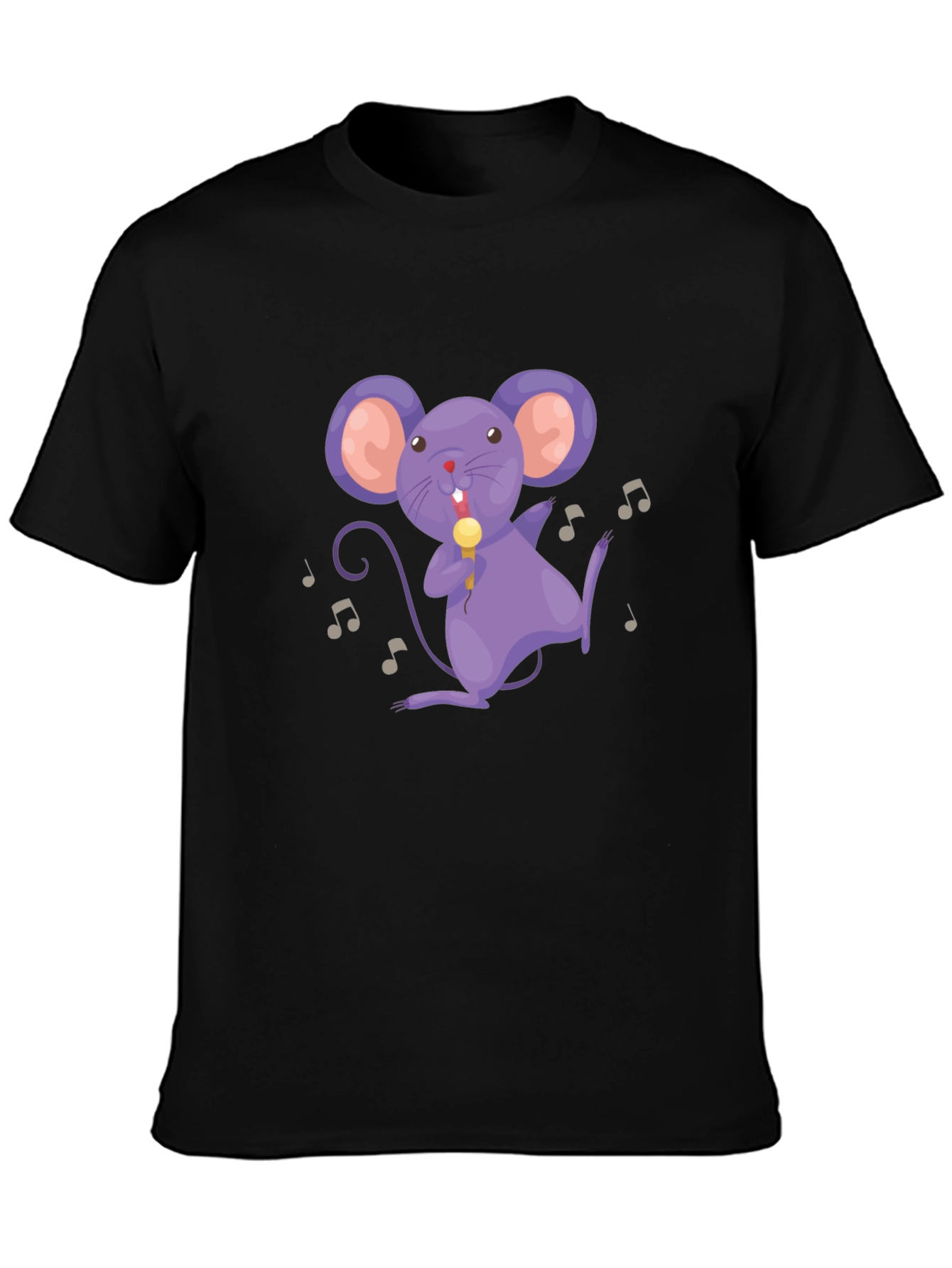 Musical Mouse Black T-Shirt