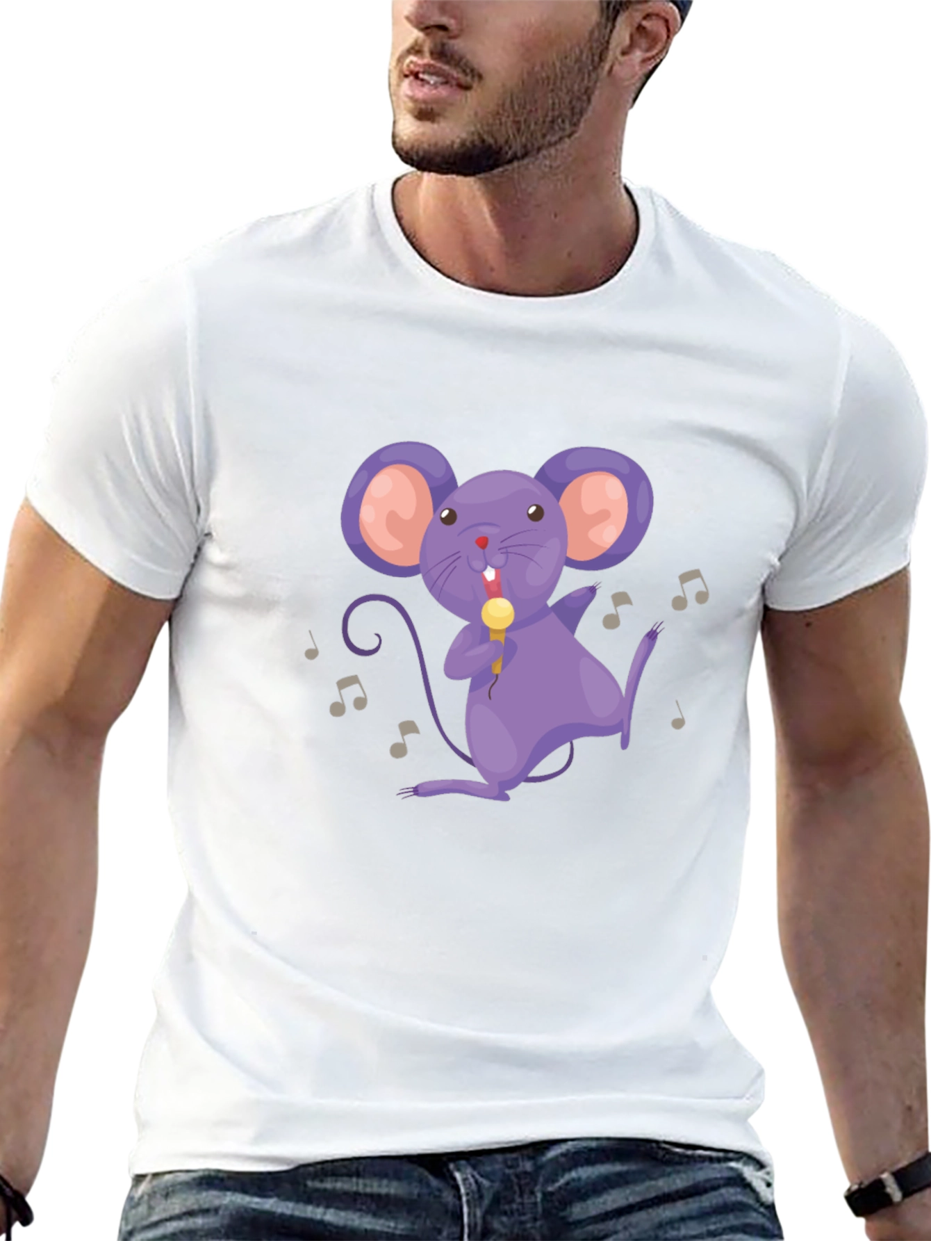 Musical Mouse Black T-Shirt