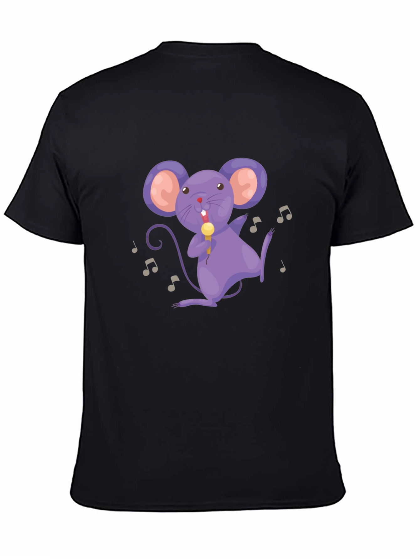 Musical Mouse Black T-Shirt