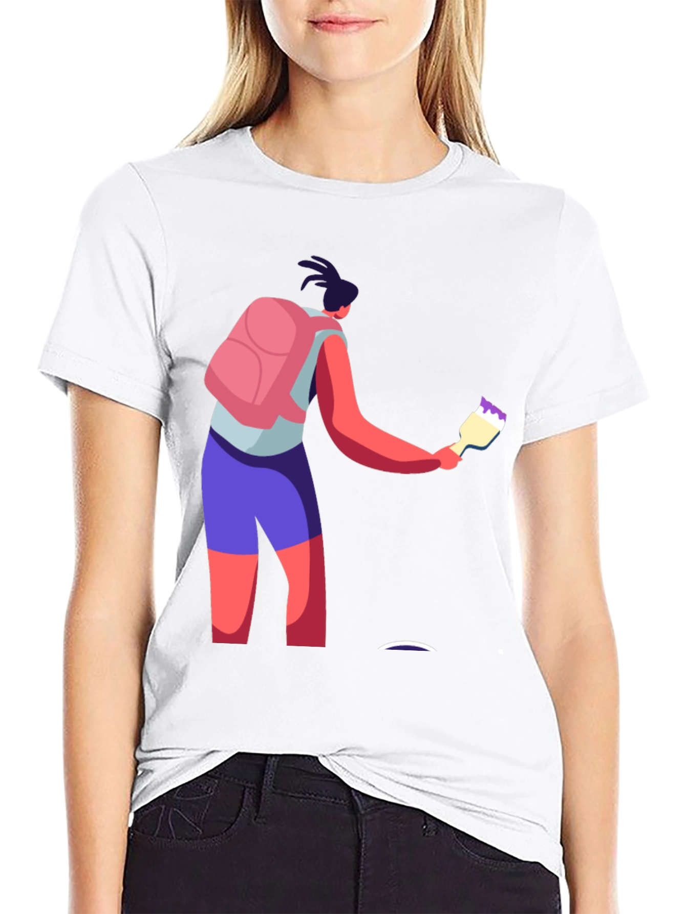 Artistic Graphic Tee - Painter Design