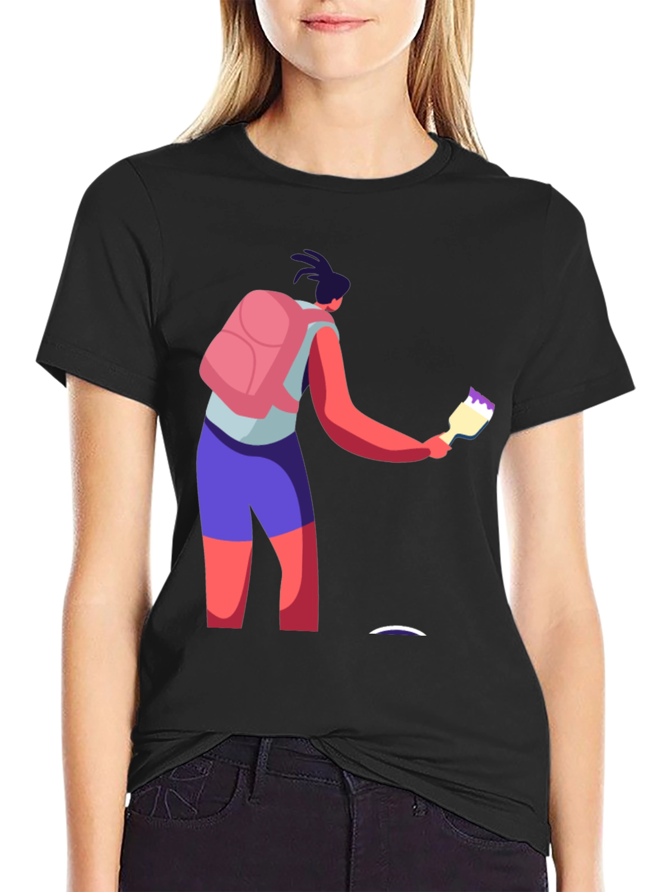 Artistic Graphic Tee - Painter Design