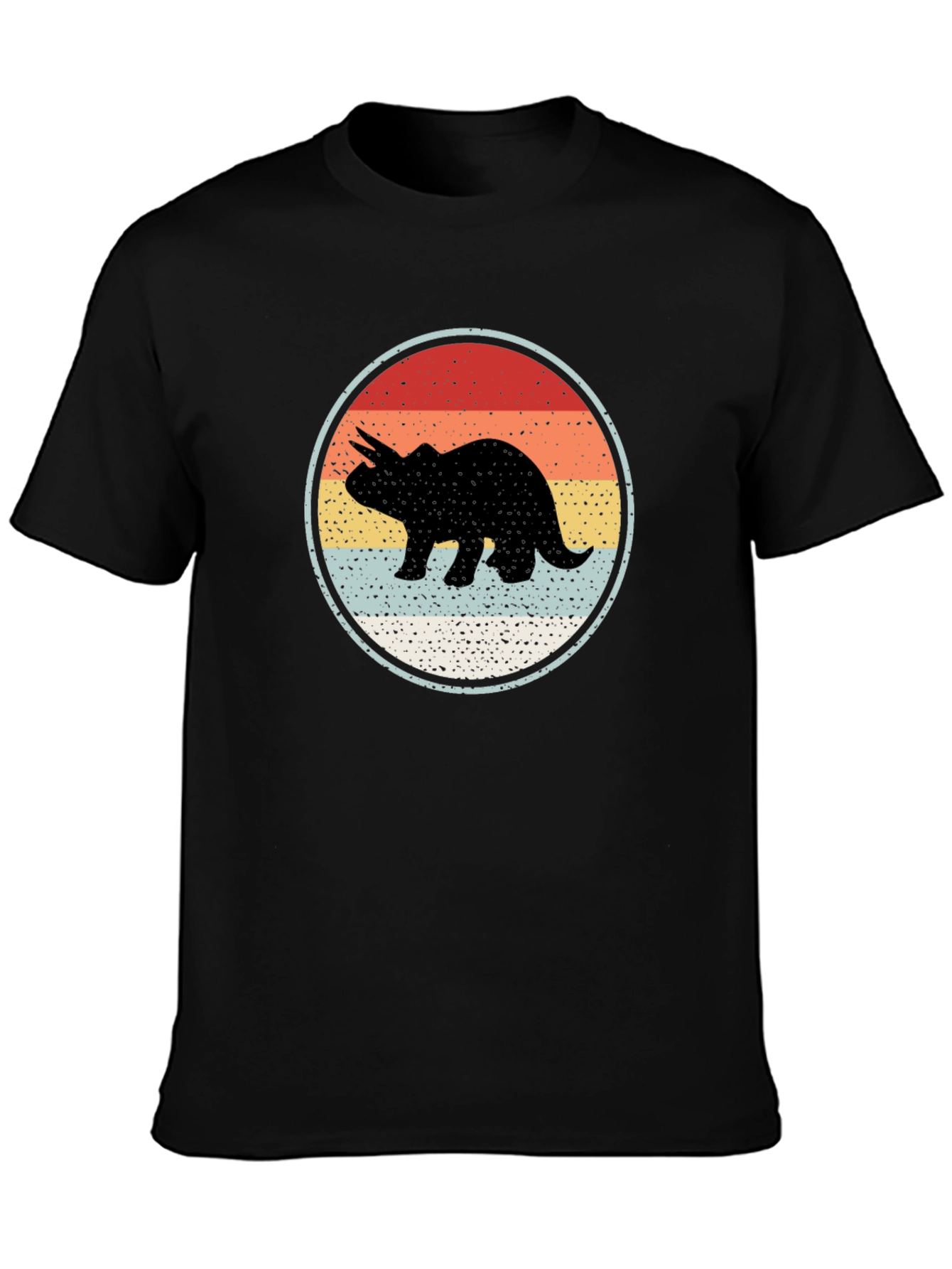 Retro Triceratops Graphic Tee