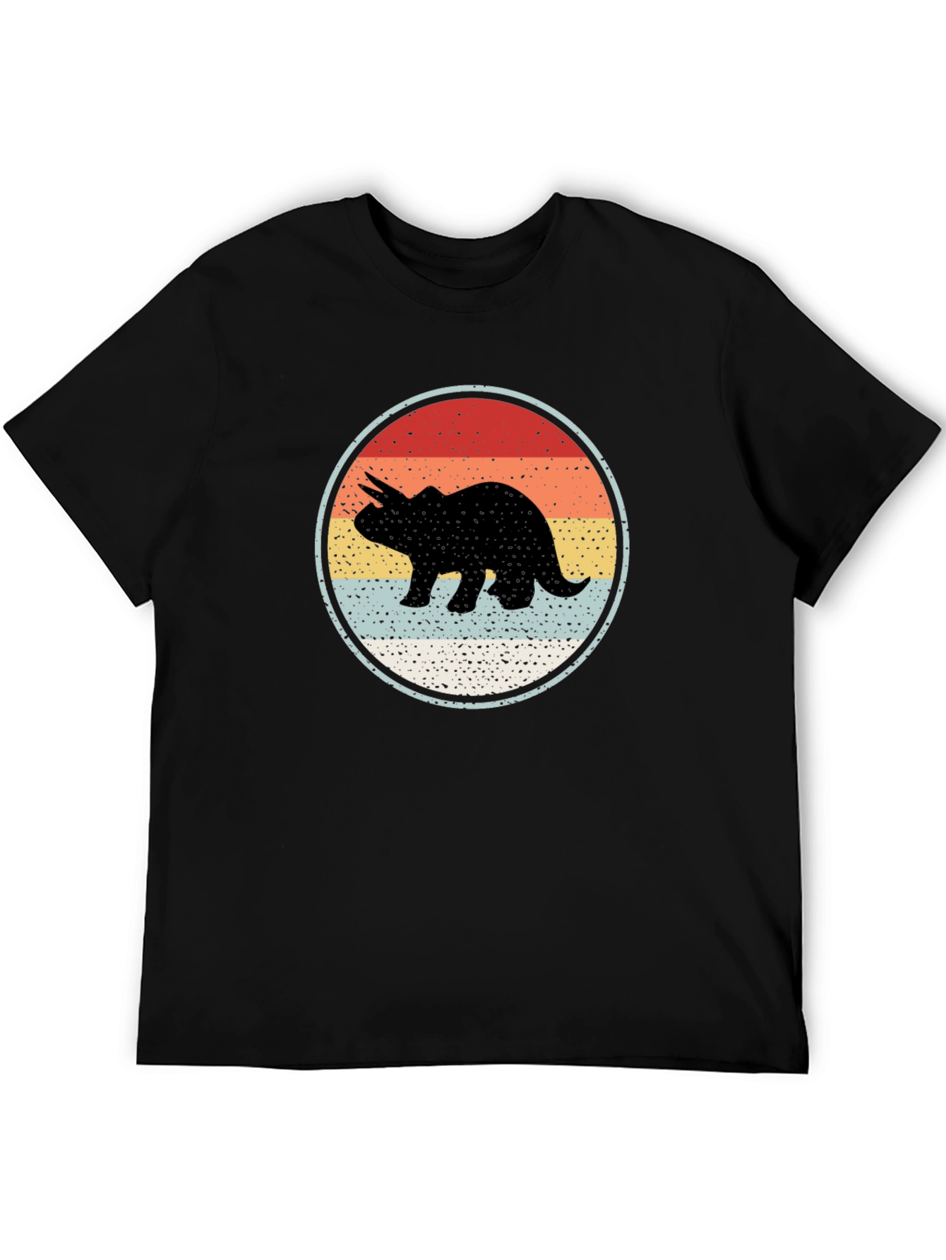 Retro Triceratops Graphic Tee