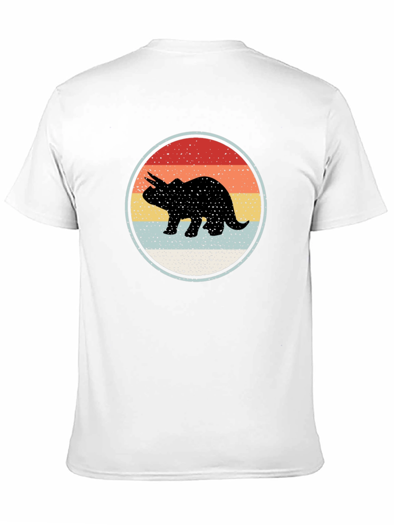 Retro Triceratops Graphic Tee