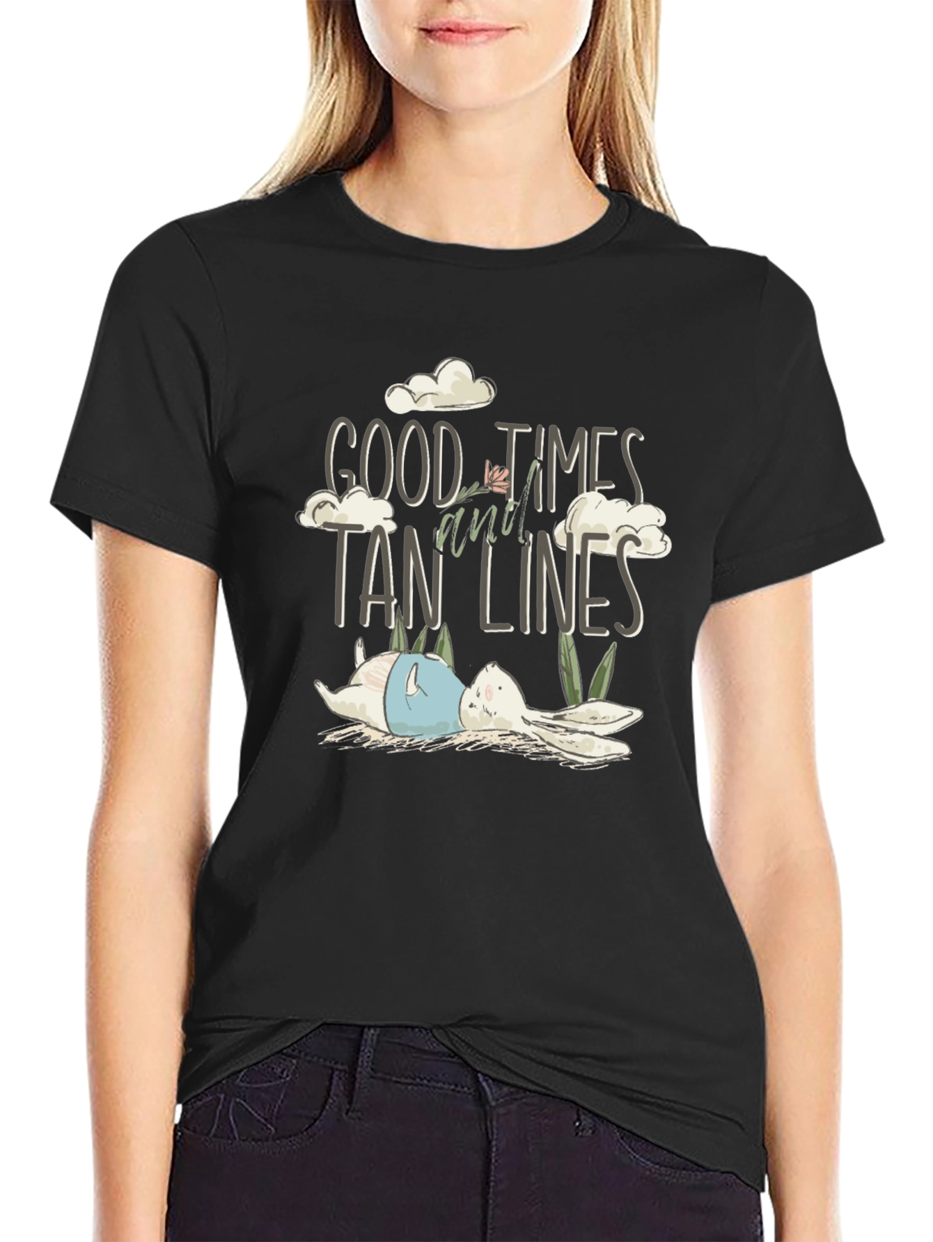 Good Times & Tan Lines Bunny Graphic Tee