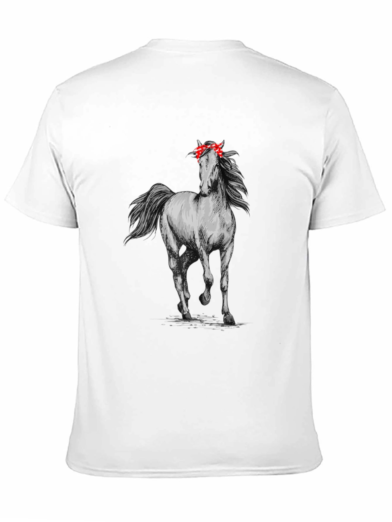 Horse with Bandana Graphic T-Shirt