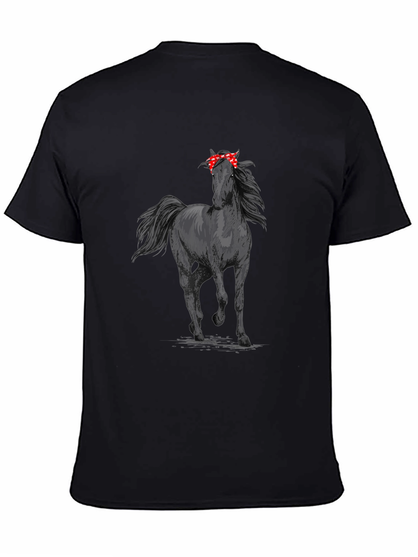 Horse with Bandana Graphic T-Shirt