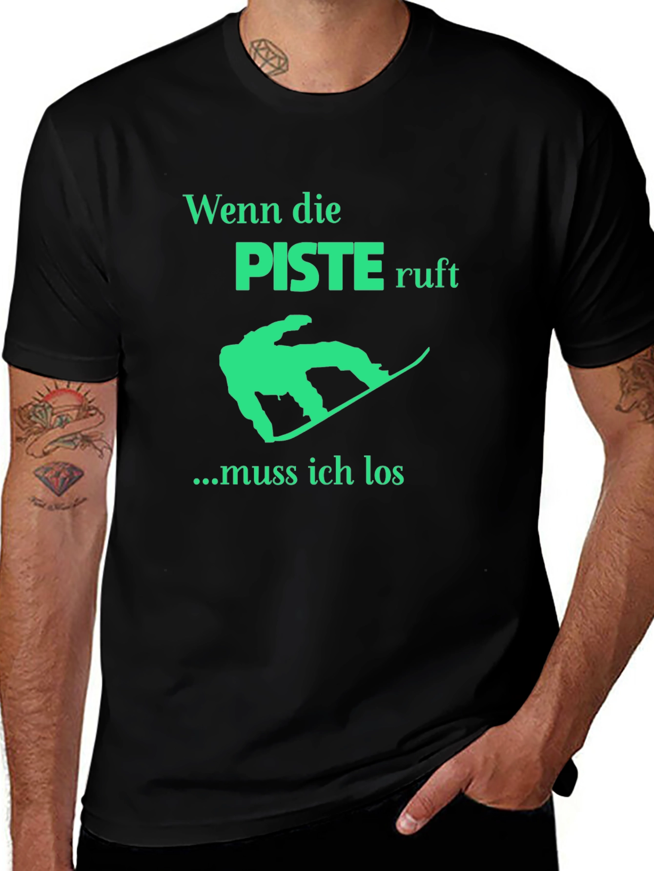 Piste Ruf T-Shirt: Snowboarders Gotta Go!