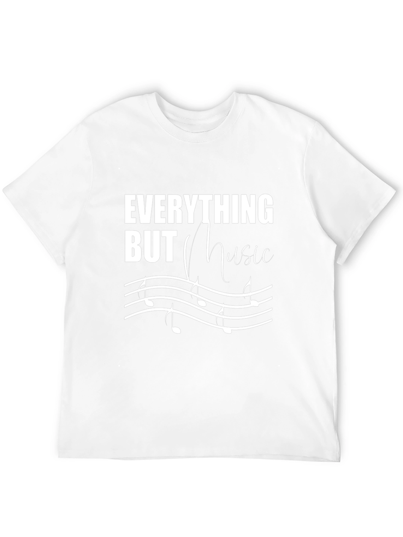 Everything But Music Graphic Tee - Black