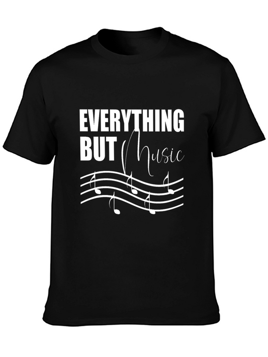 Everything But Music Graphic Tee - Black