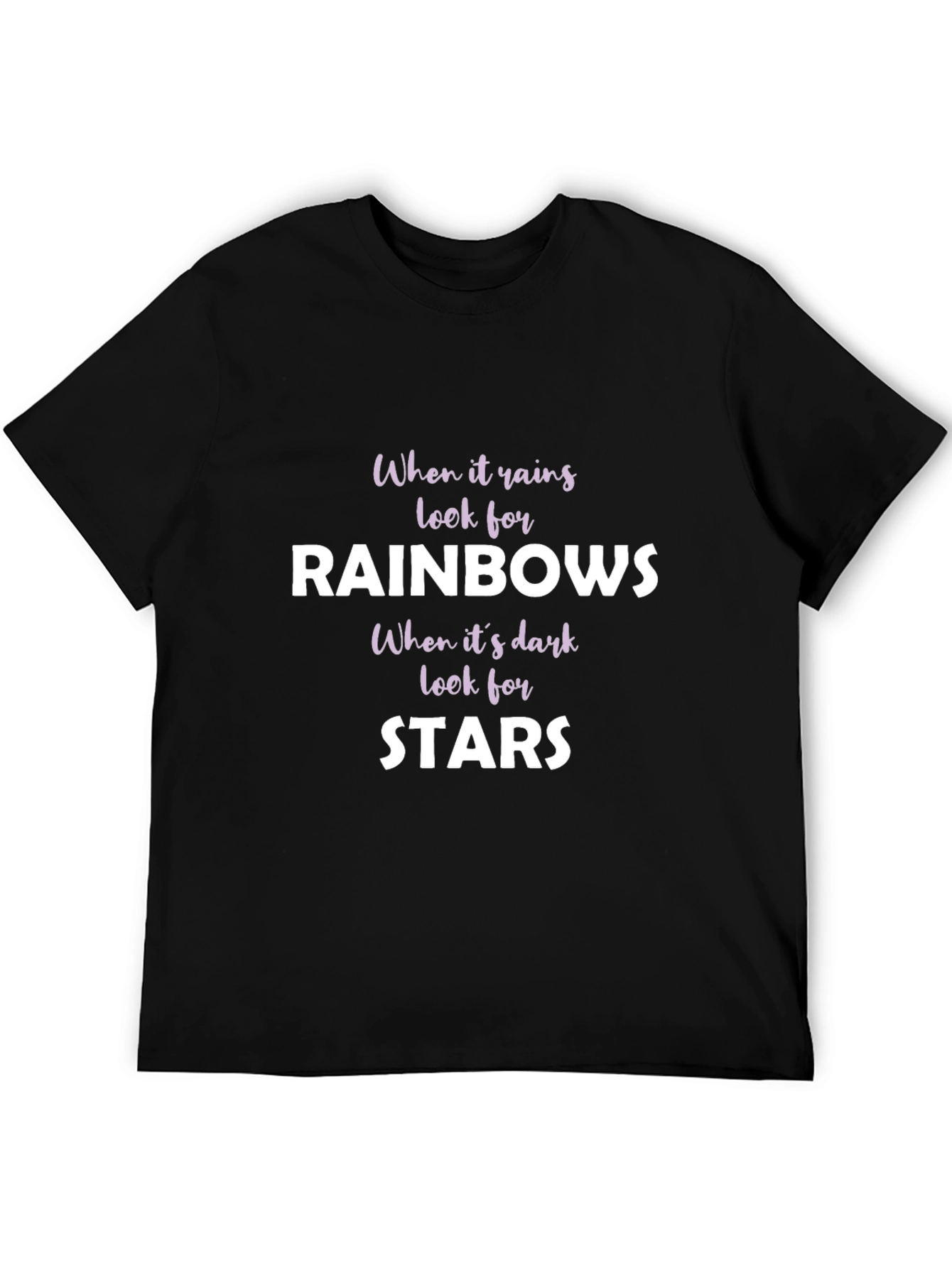 Rainbows and Stars Graphic T-Shirt - Inspirational Tee