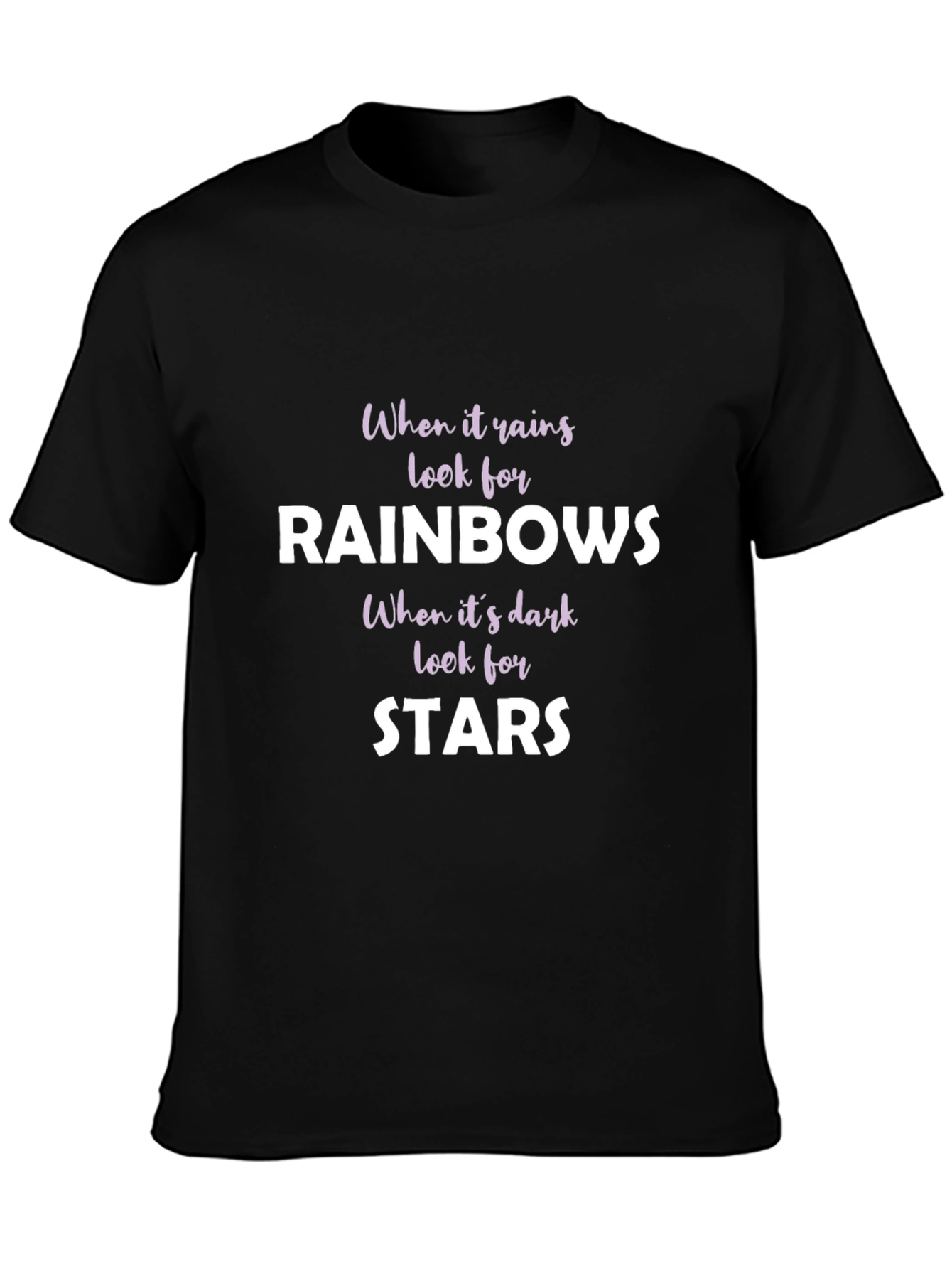 Rainbows and Stars Graphic T-Shirt - Inspirational Tee