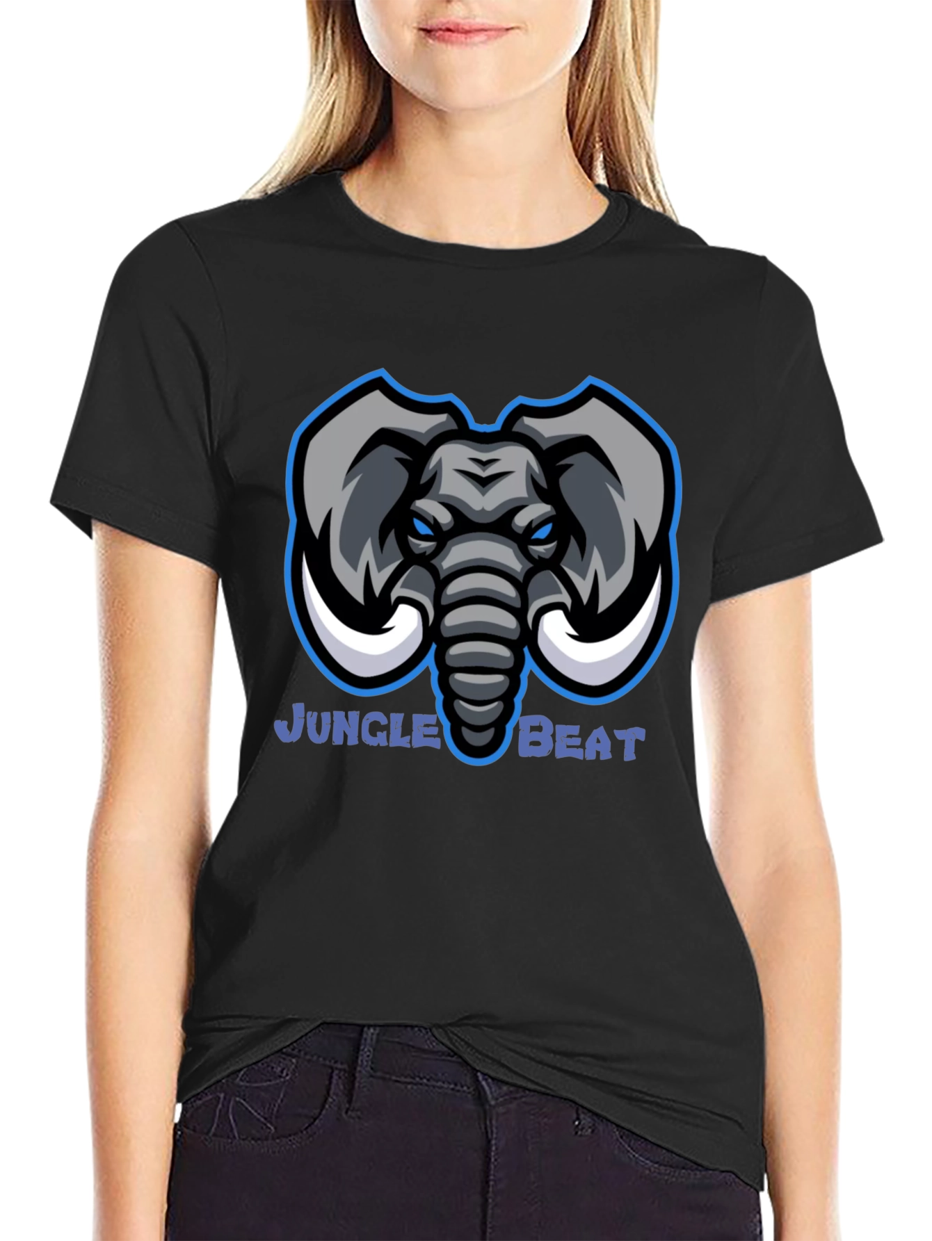 Jungle Beat Graphic T-Shirt - Elephant Design