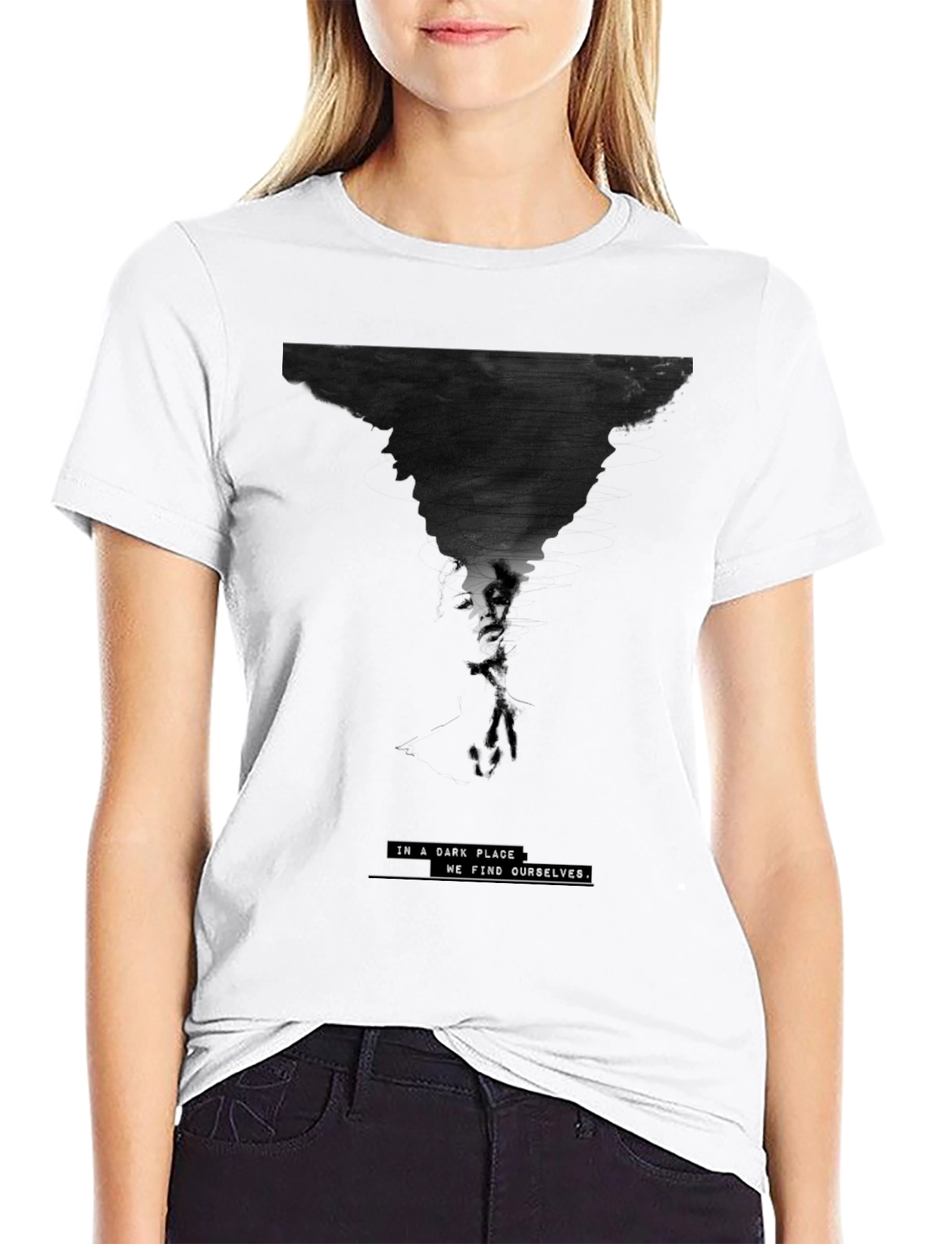 Dark Place Graphic Tee - Modern Style