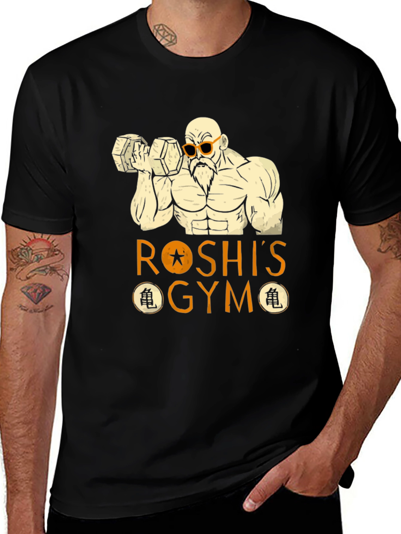Roshis Gym Black T-Shirt