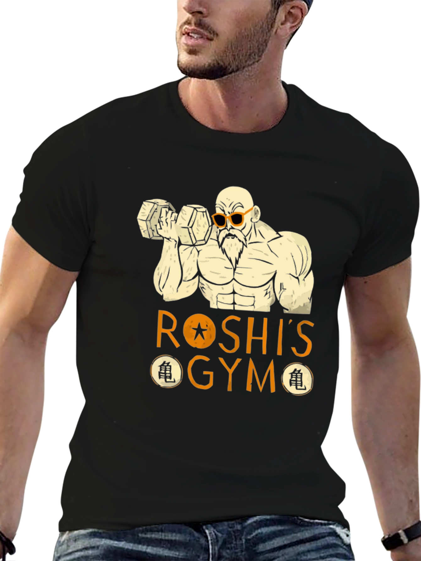 Roshis Gym Black T-Shirt