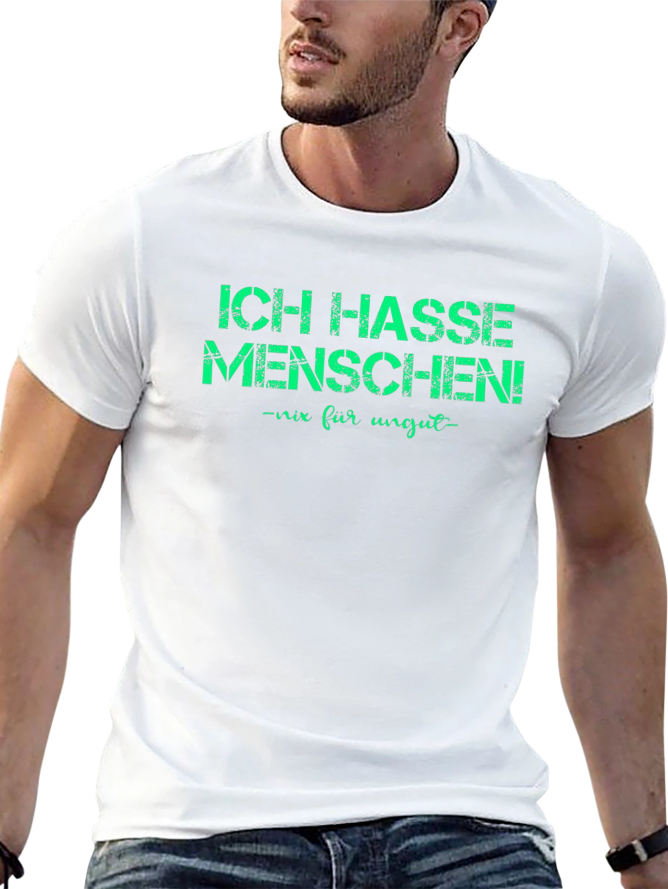 Ich hasse Menschen T-Shirt - Funny German Phrase