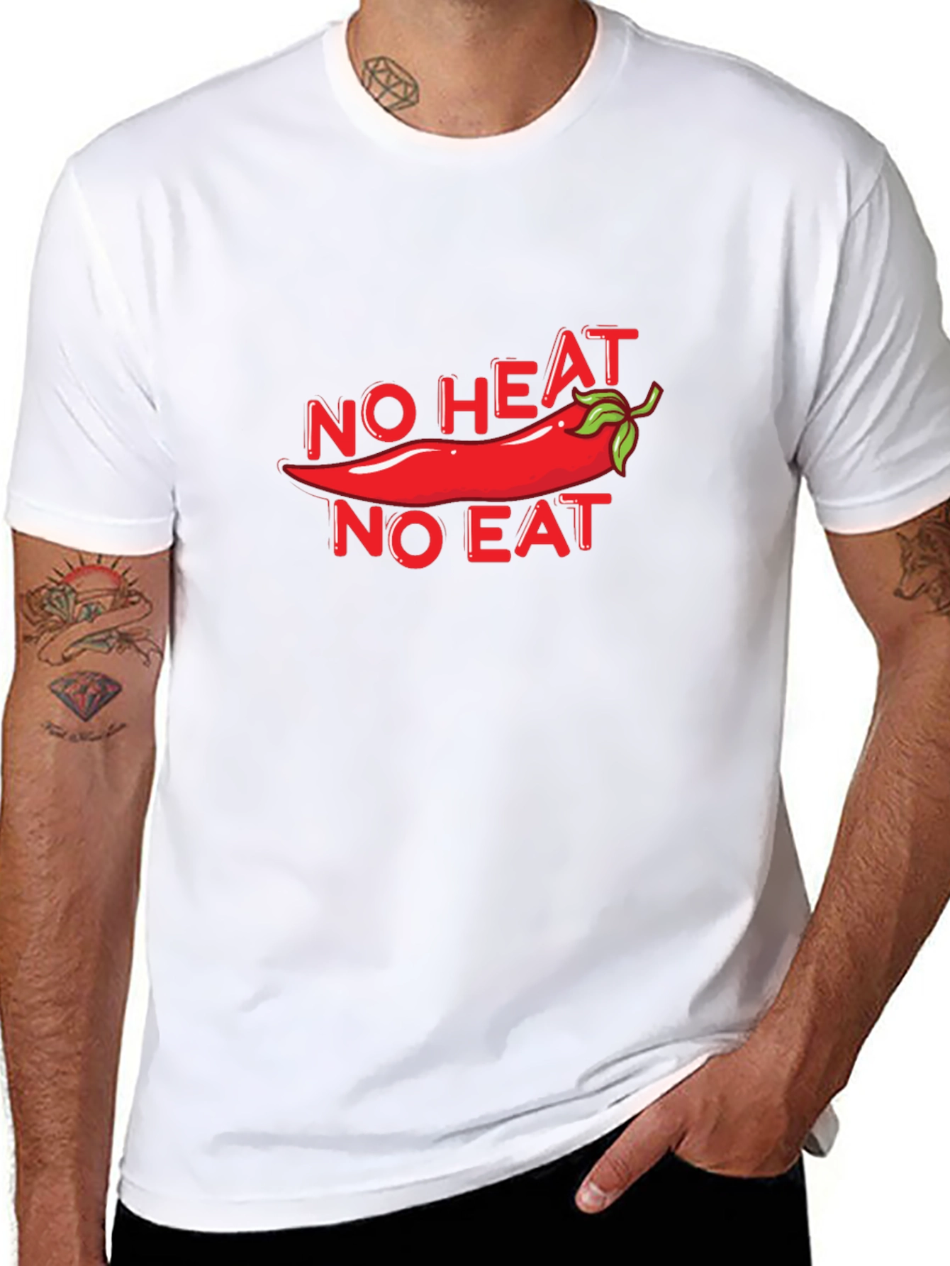 Spicy Food Lover T-Shirt - No Heat No Eat