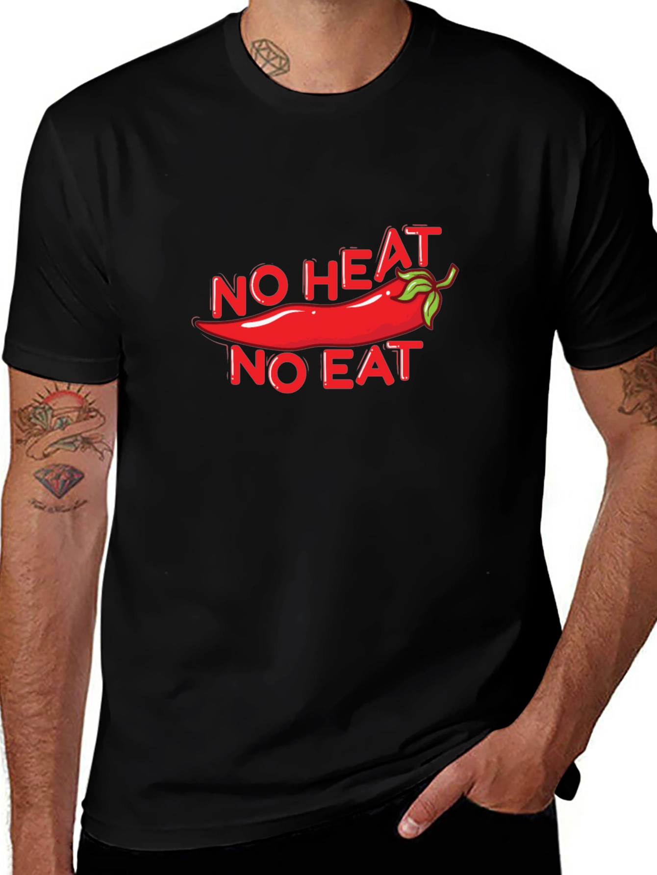 Spicy Food Lover T-Shirt - No Heat No Eat