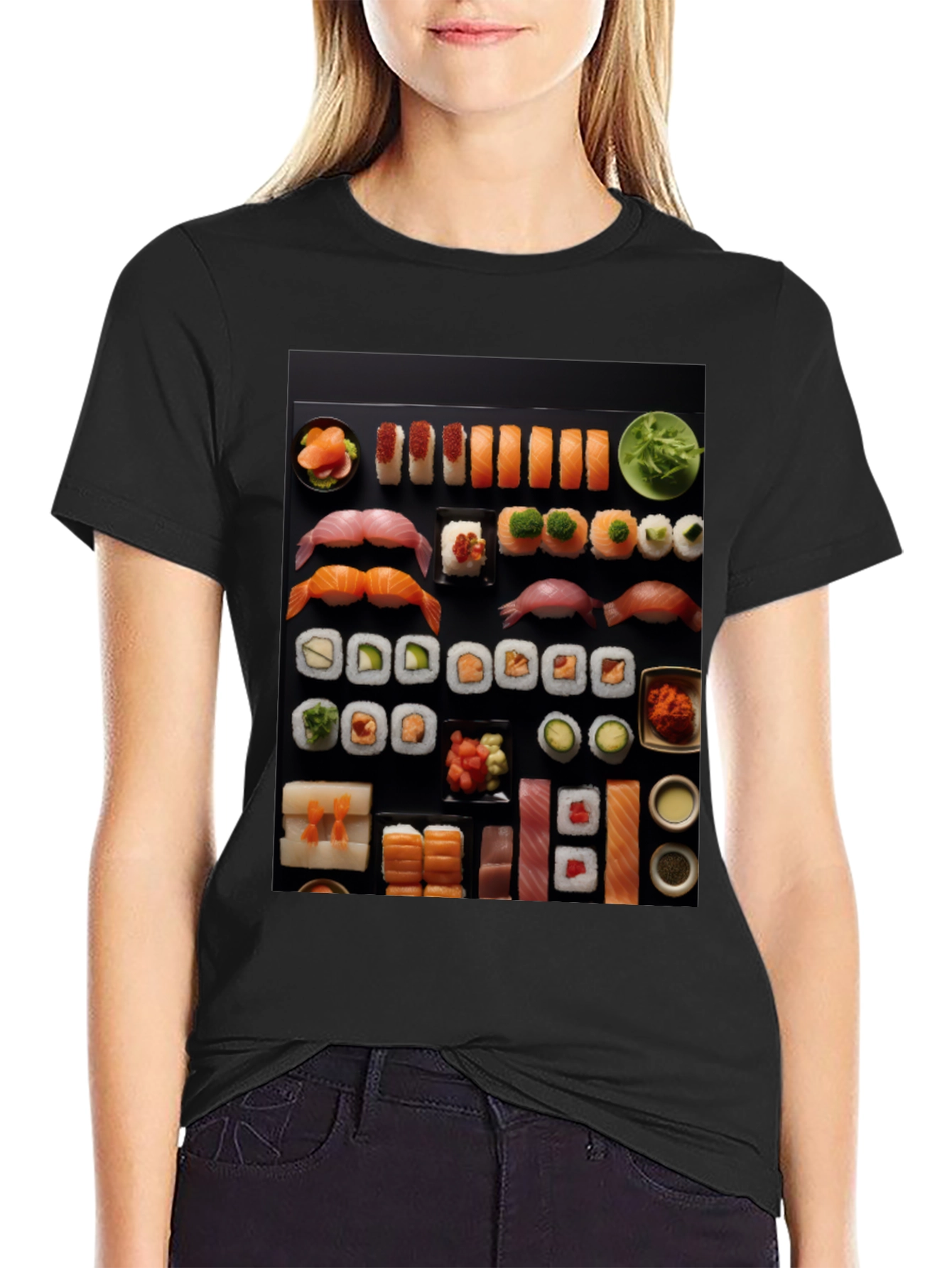 Sushi Feast Graphic Tee - Food Lovers Delight