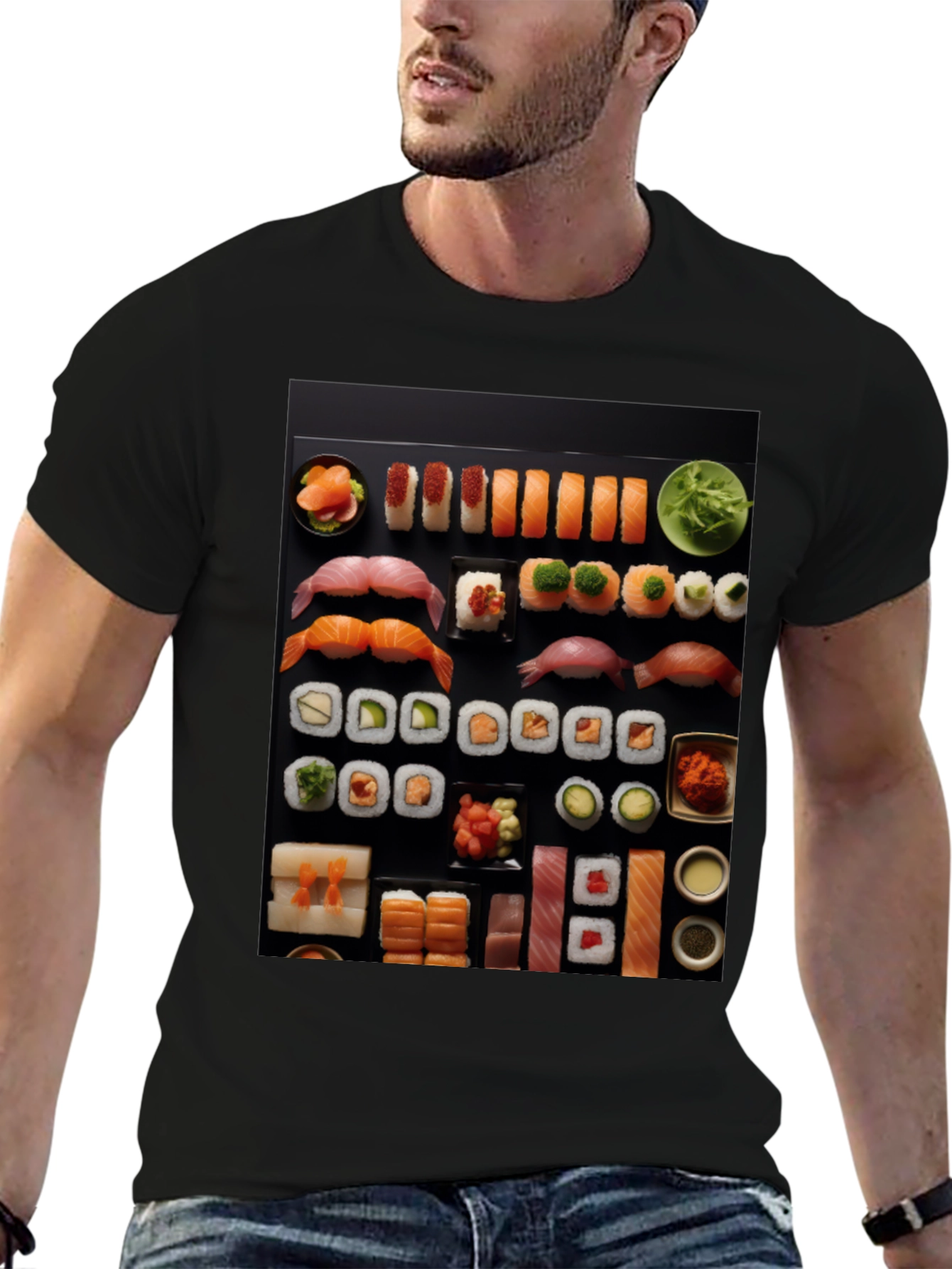 Sushi Feast Graphic Tee - Food Lovers Delight