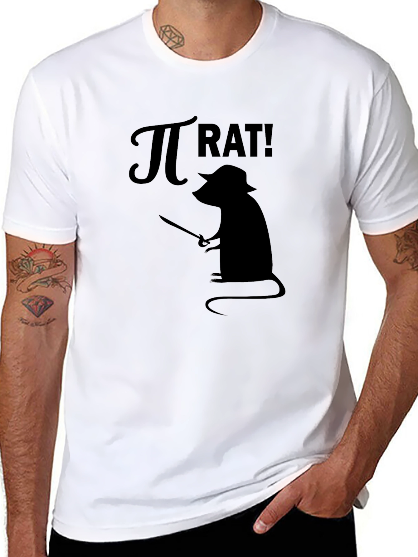 Pi Rat! Graphic Print T-Shirt