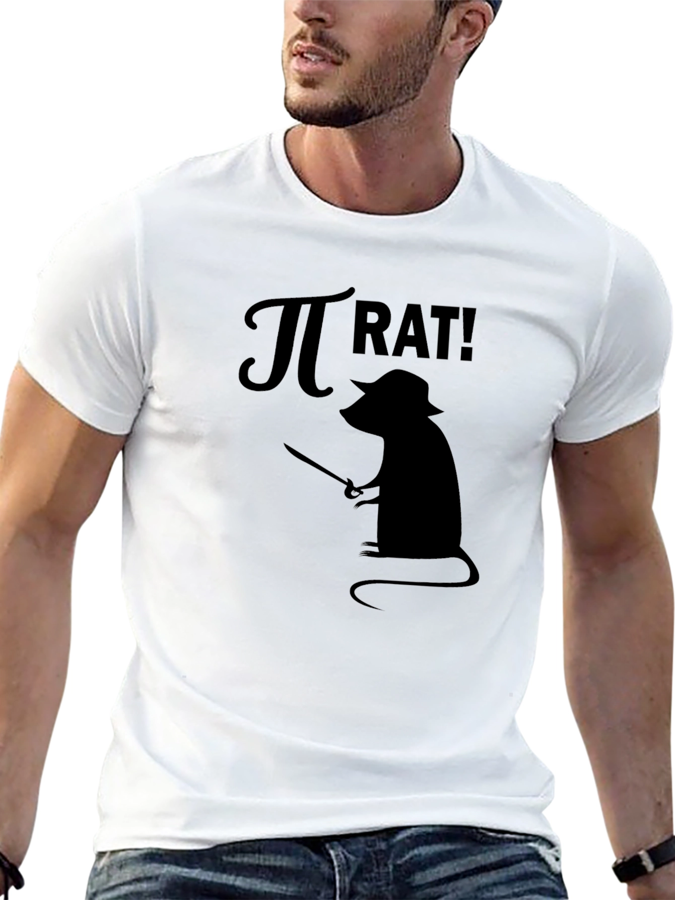 Pi Rat! Graphic Print T-Shirt