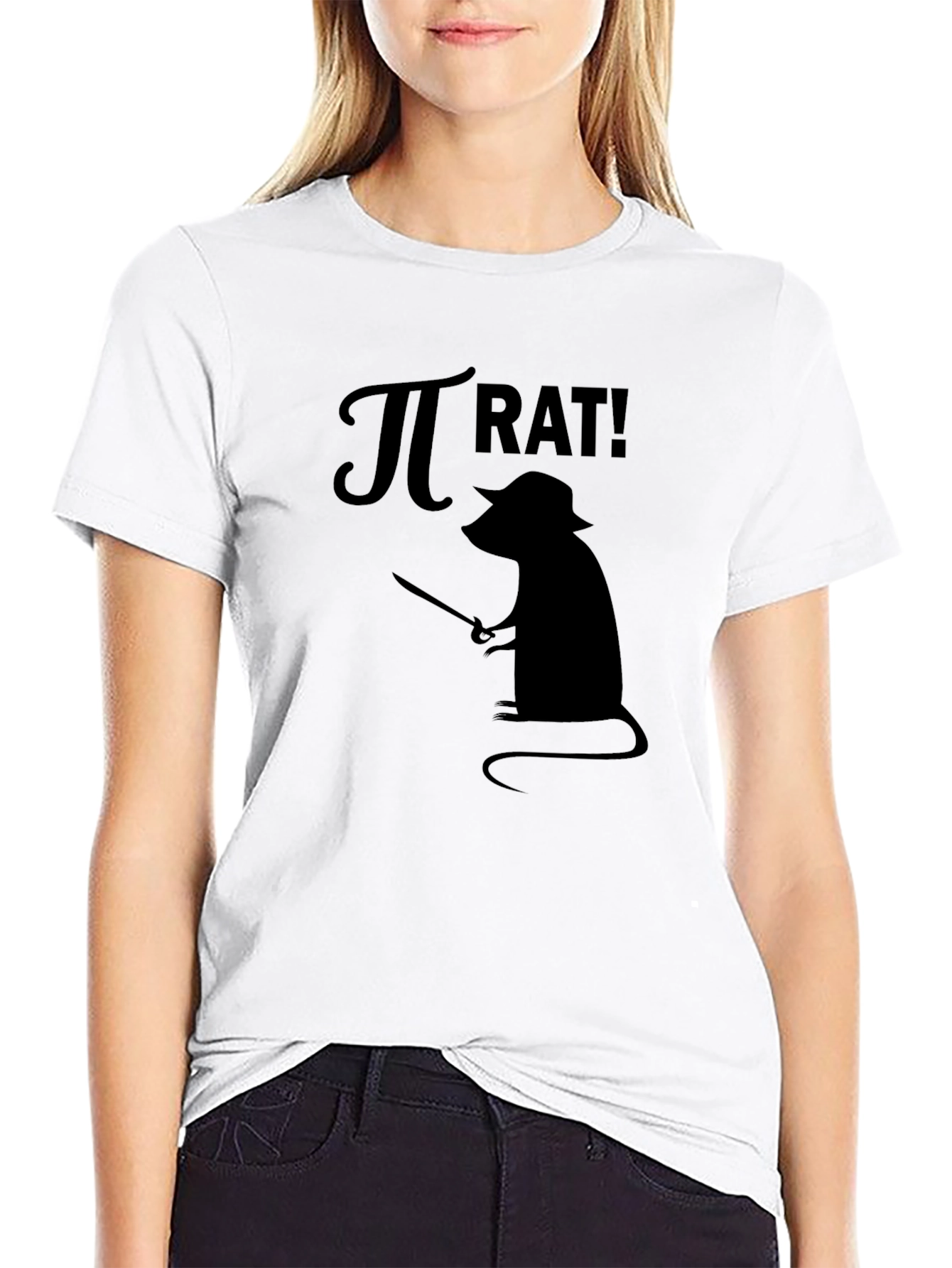 Pi Rat! Graphic Print T-Shirt