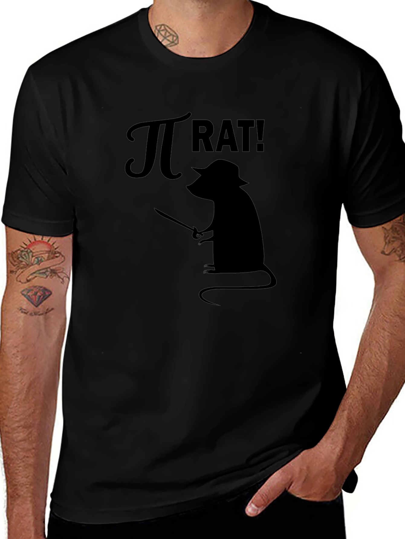 Pi Rat! Graphic Print T-Shirt
