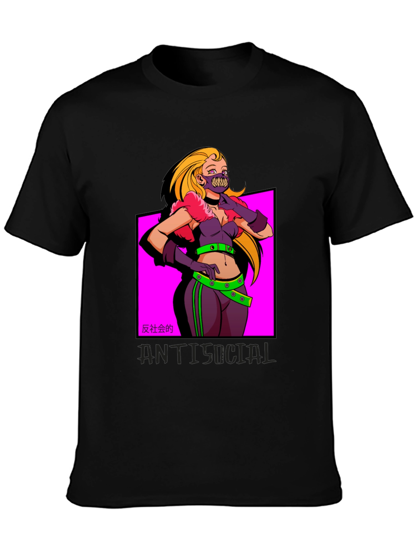 Edgy Anti-Social Graphic Tee