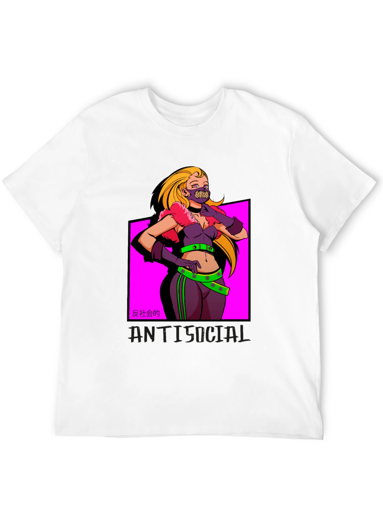 Edgy Anti-Social Graphic Tee