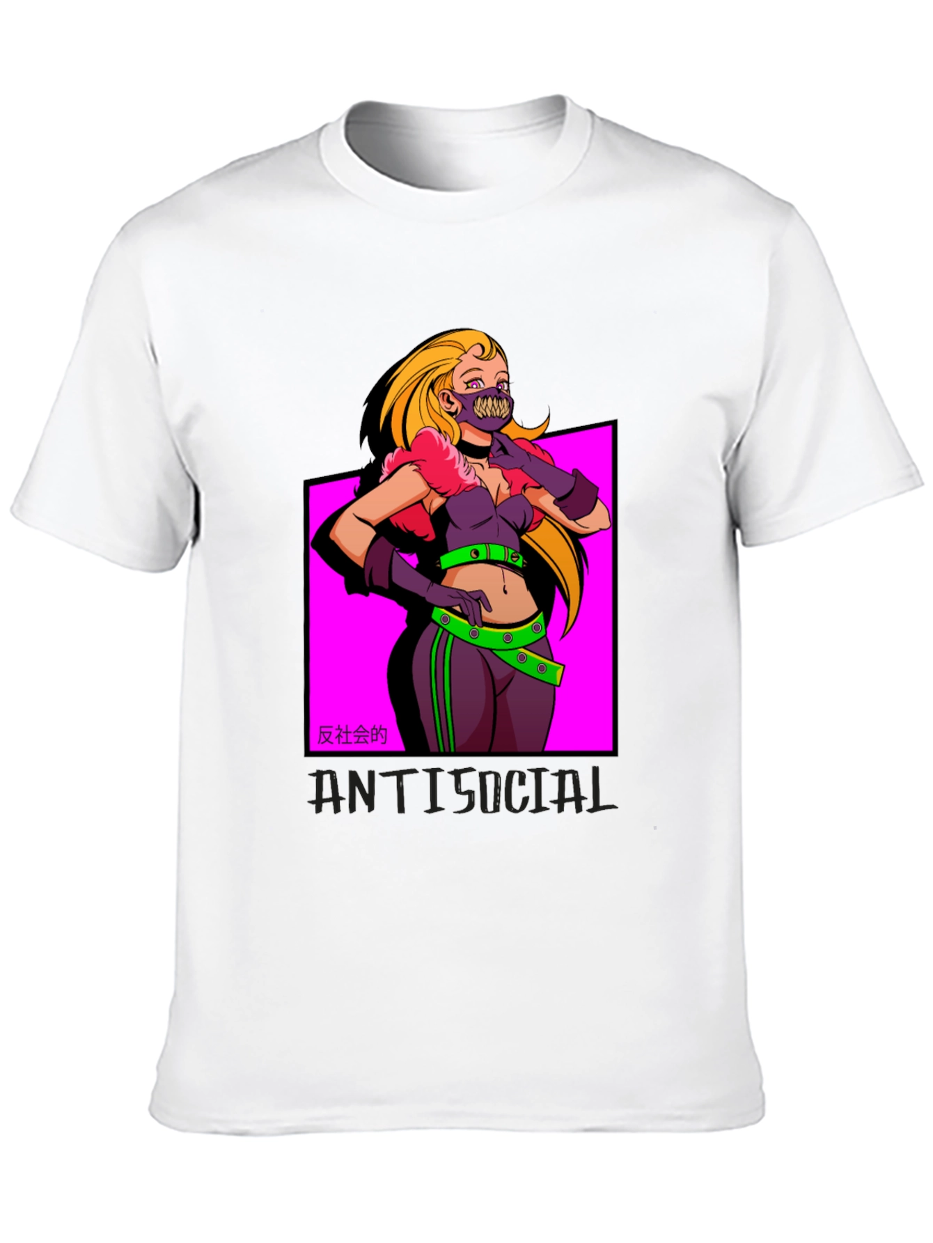 Edgy Anti-Social Graphic Tee