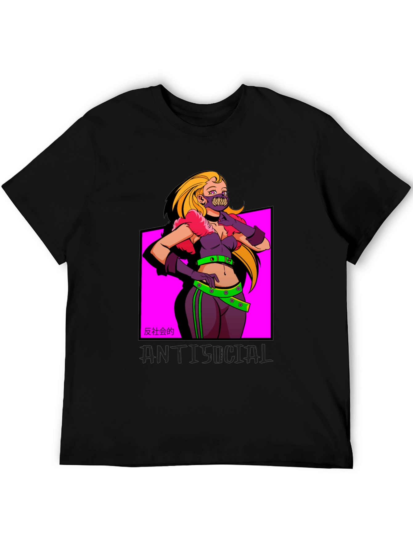 Edgy Anti-Social Graphic Tee