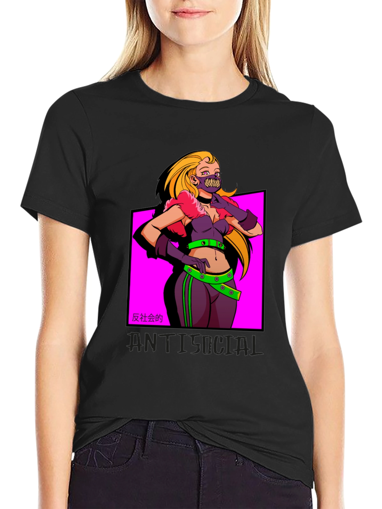 Edgy Anti-Social Graphic Tee