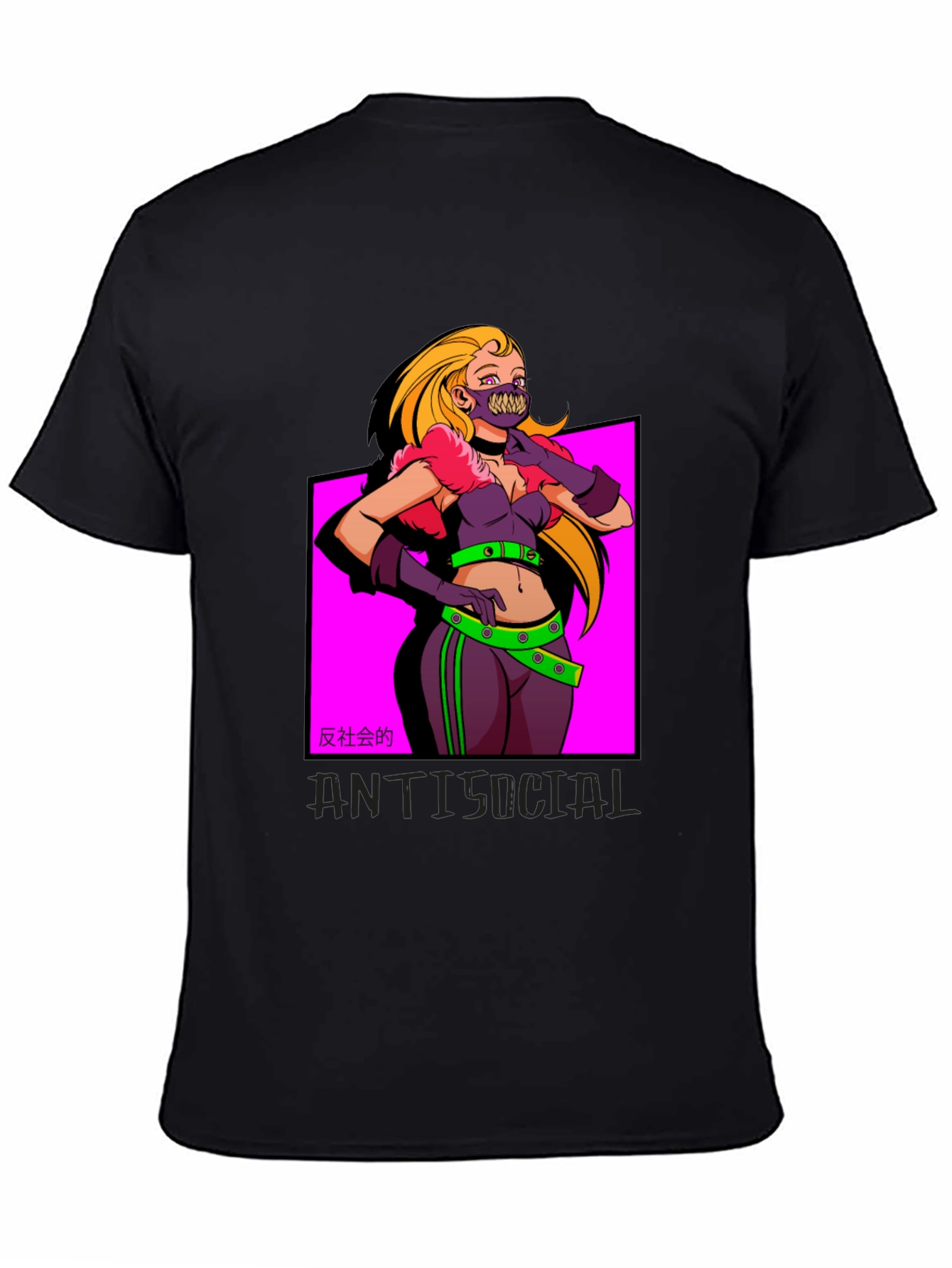 Edgy Anti-Social Graphic Tee