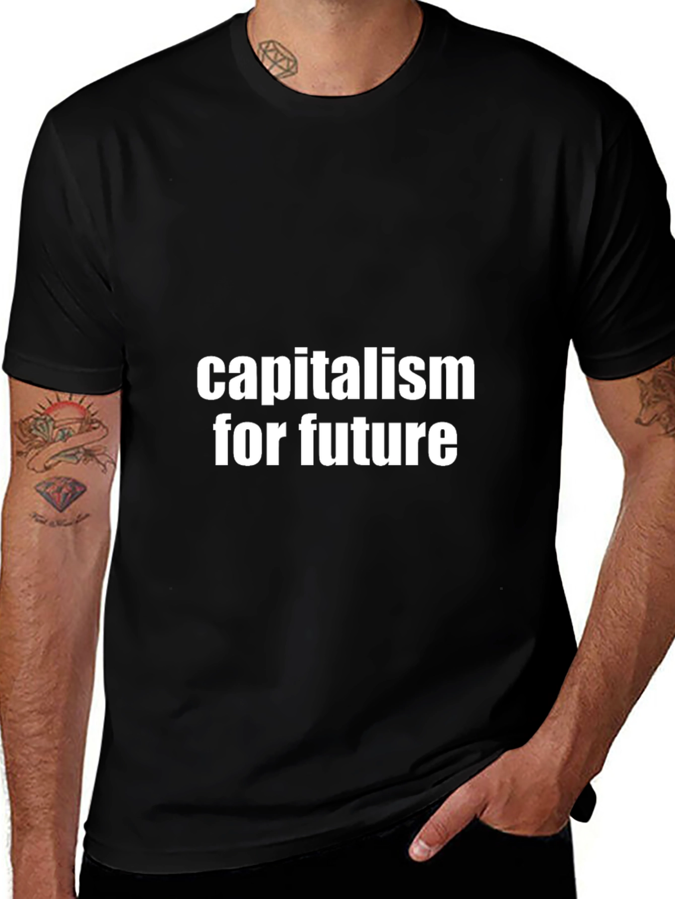 Capitalism for Future Black T-Shirt